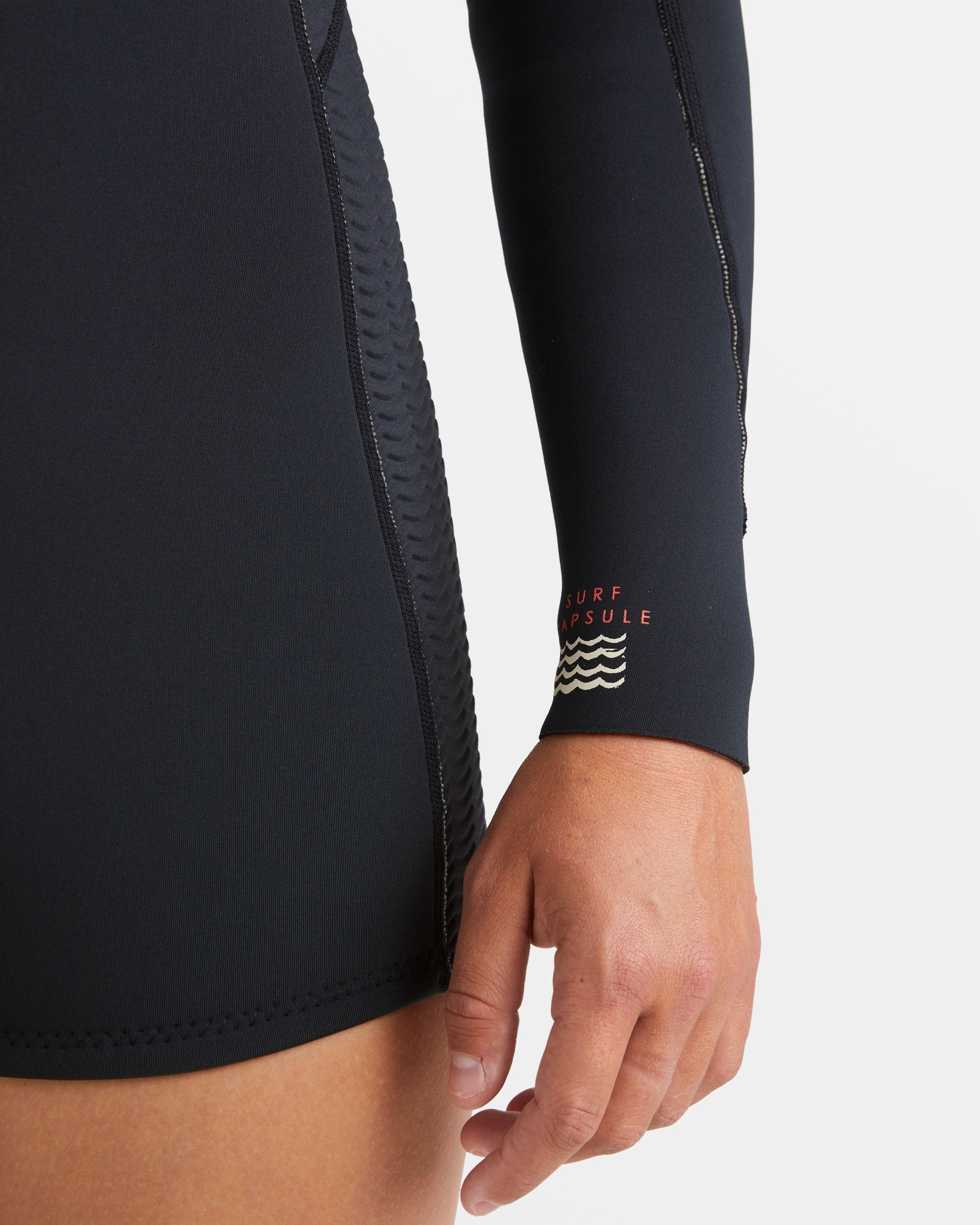 Billabong 2/2mm Spring Fever Natural Upcycler Flatlock Back Zip Long Sleeve Springsuit - Black