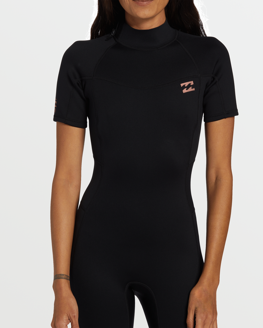 Billabong Foil Flatlock Short Sleeve Springsuit - Black