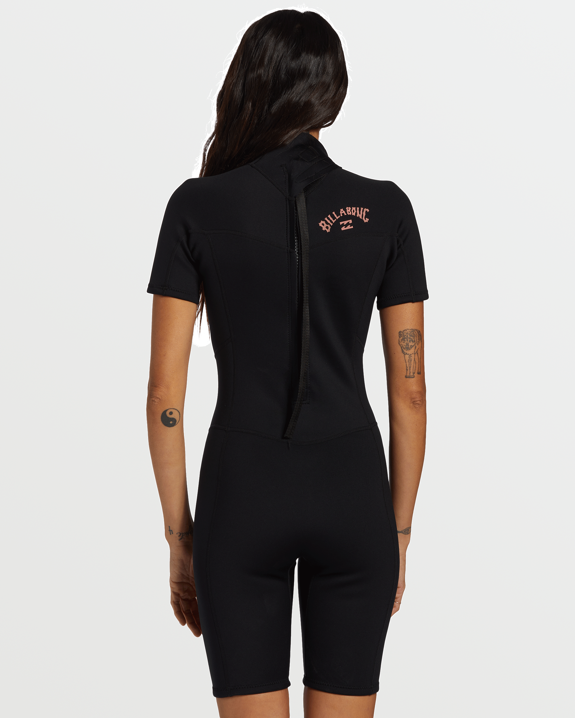 Billabong Foil Flatlock Short Sleeve Springsuit - Black