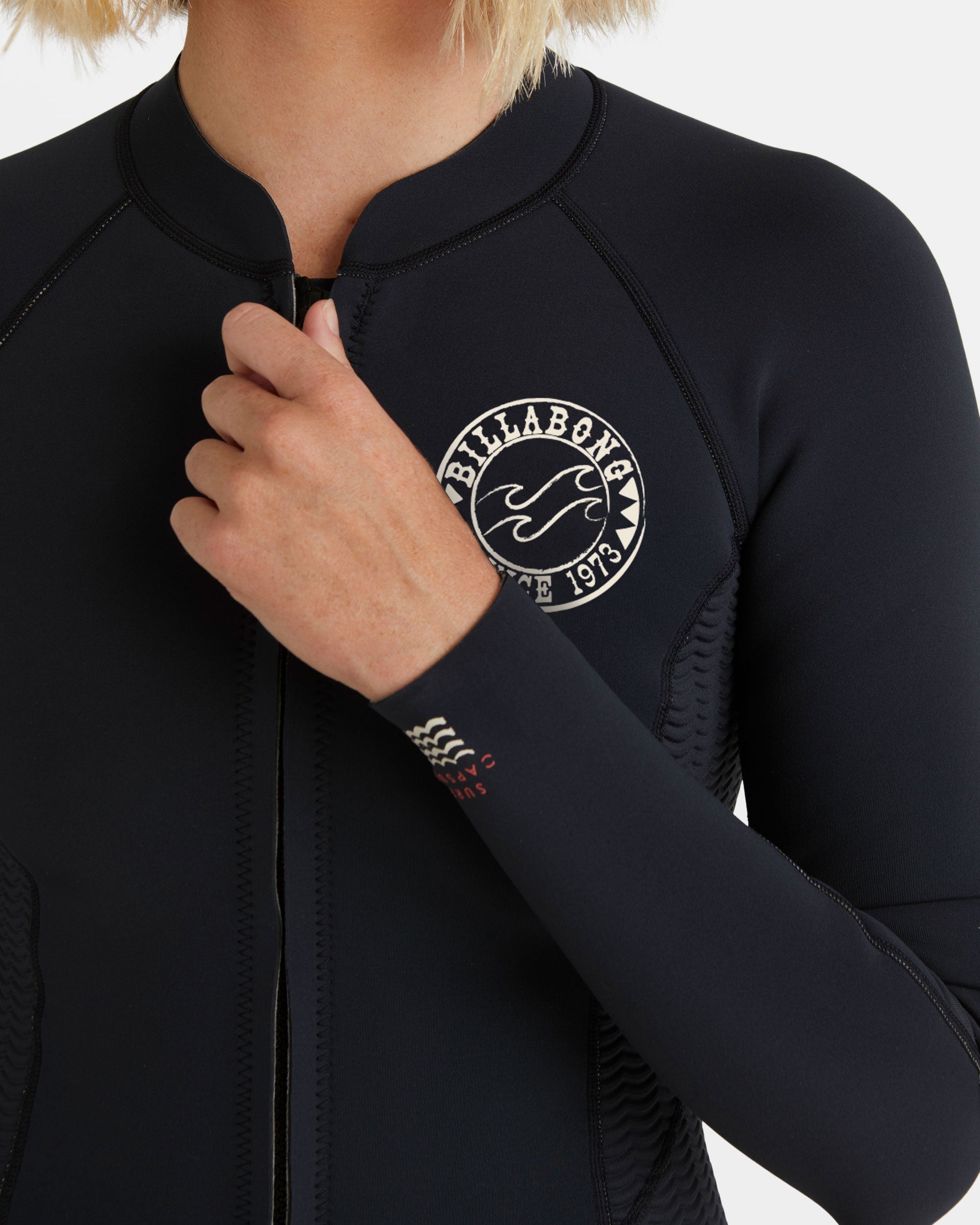 Billabong Peeky Natural Flatlock Jacket - Black