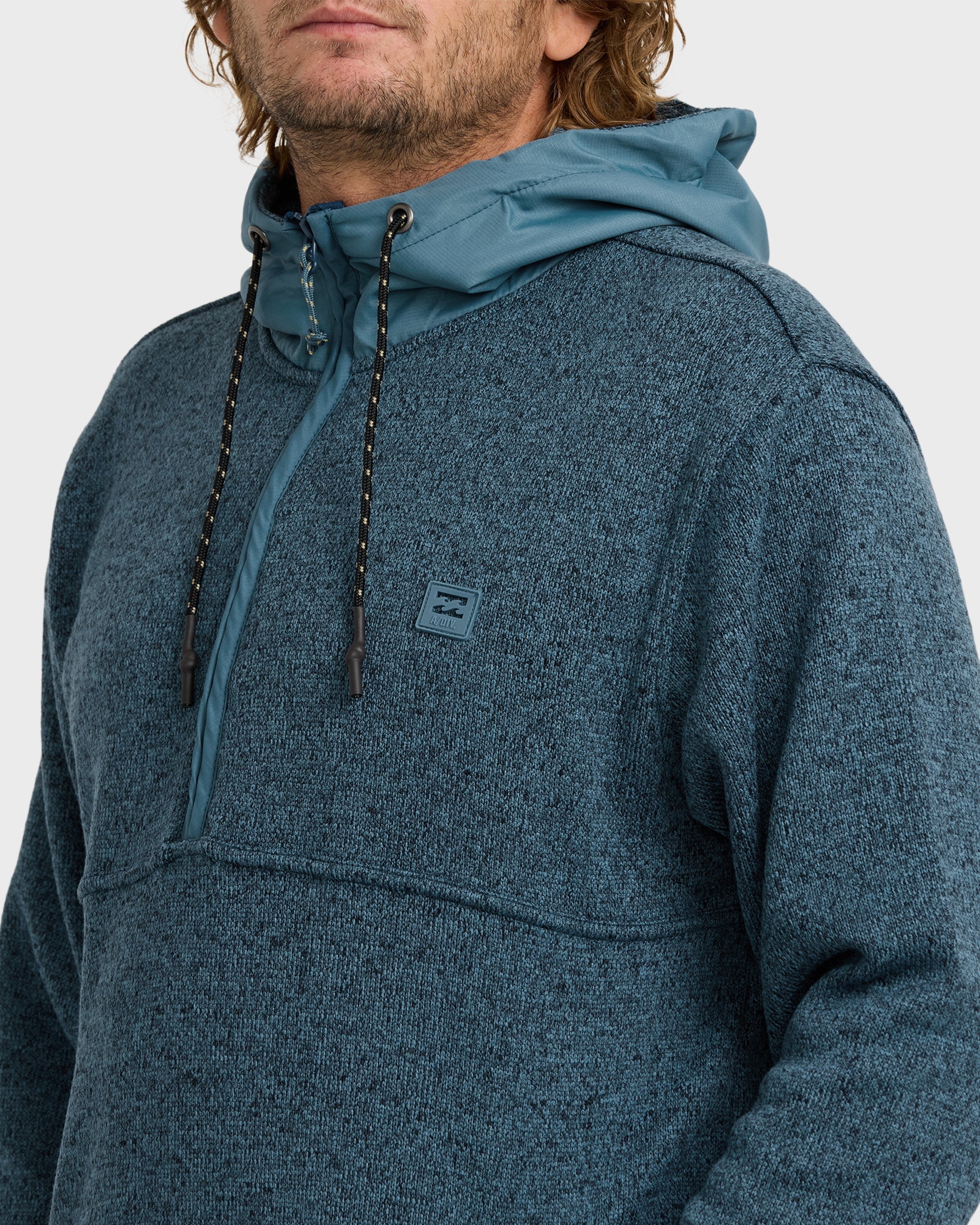 Billabong A/Div Boundary Hooded Half-Zip Pullover - Real Teal