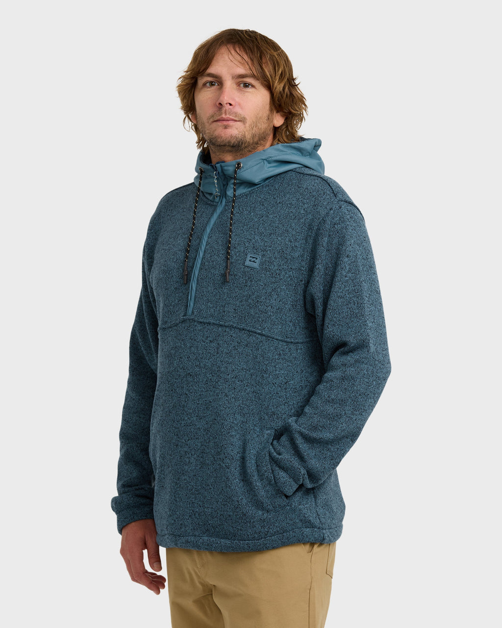 Billabong A/Div Boundary Hooded Half-Zip Pullover - Real Teal