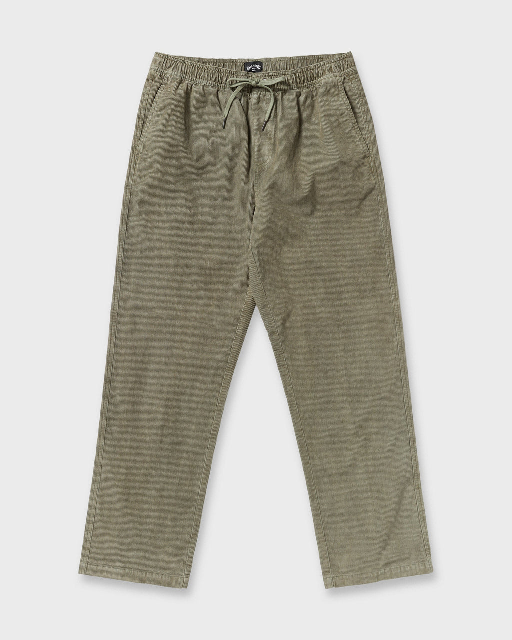 Billabong Larry Elastic Waist Corduroy Pants - Green Ash