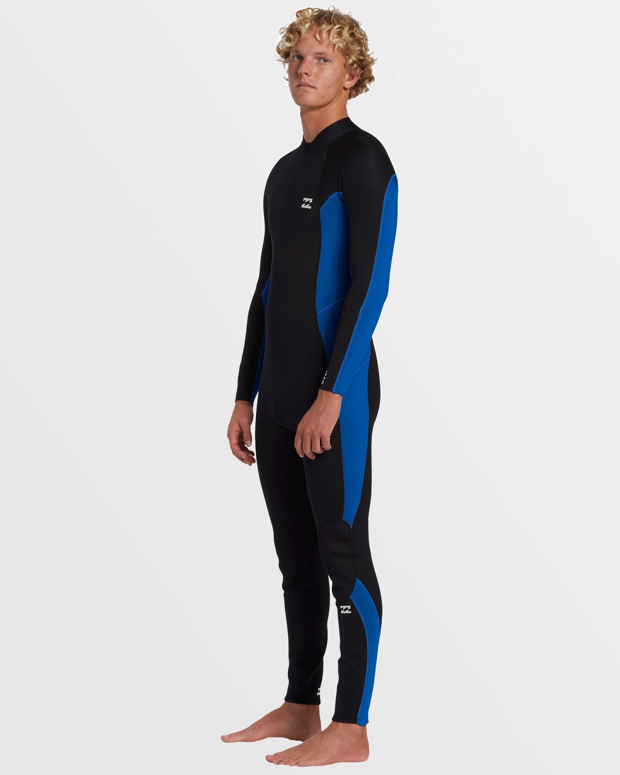 Billabong 4/3mm Foil GBS Back Zip Wetsuit - Mid Blue