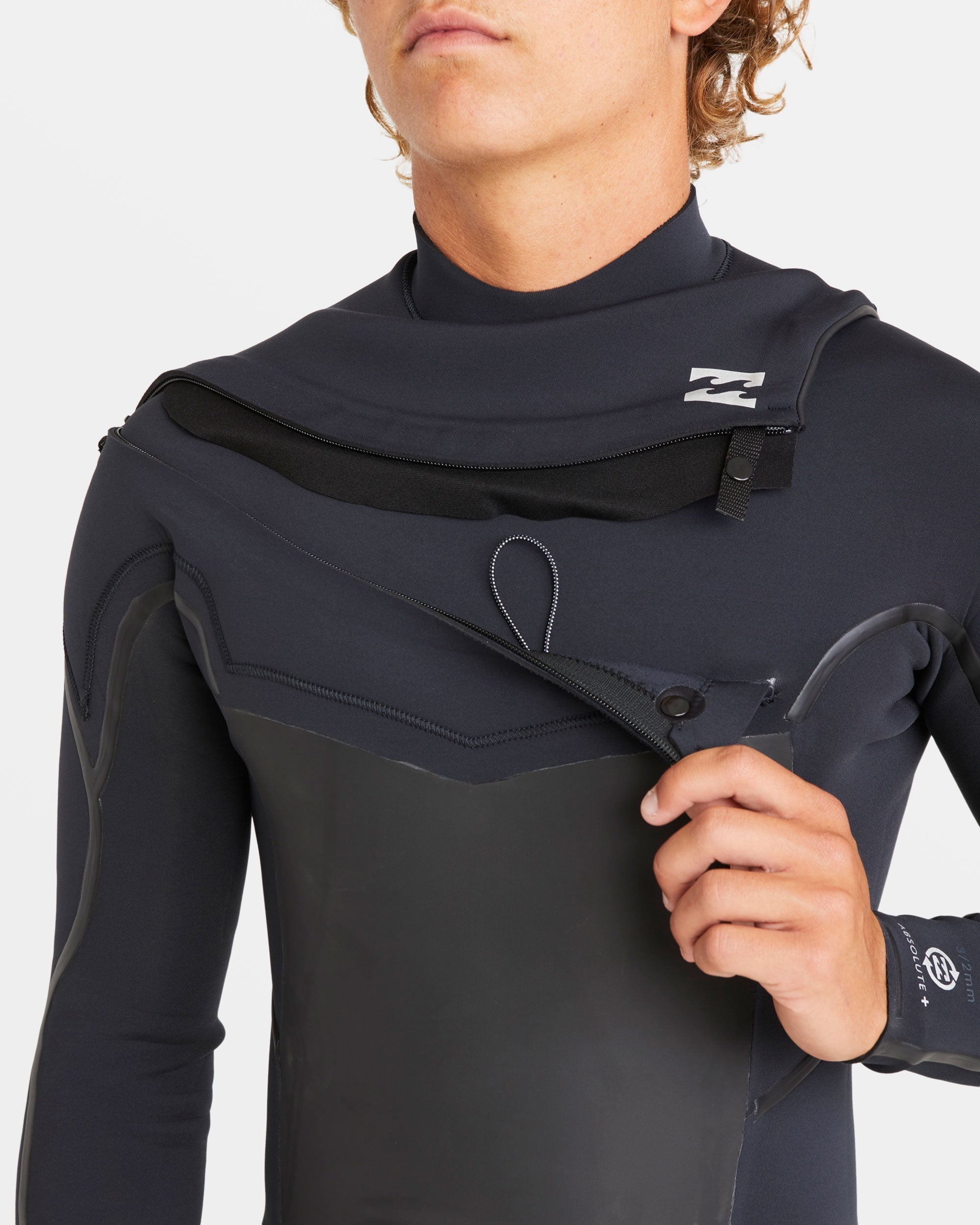 Billabong 3/2mm Absolute Natural+ Upcycler Liquid Seal Chest Zip Wetsuit - Black