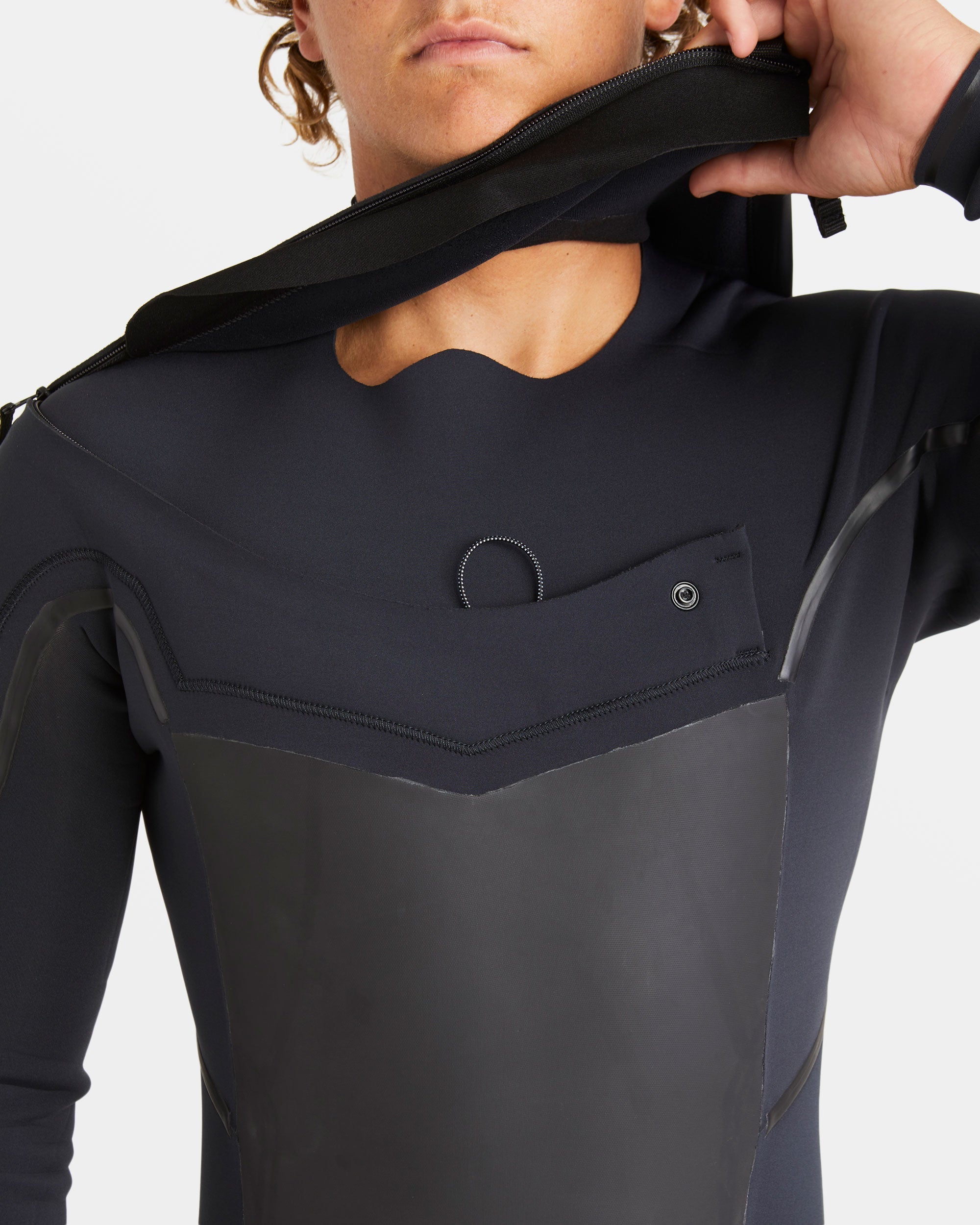Billabong 3/2mm Absolute Natural+ Upcycler Liquid Seal Chest Zip Wetsuit - Black