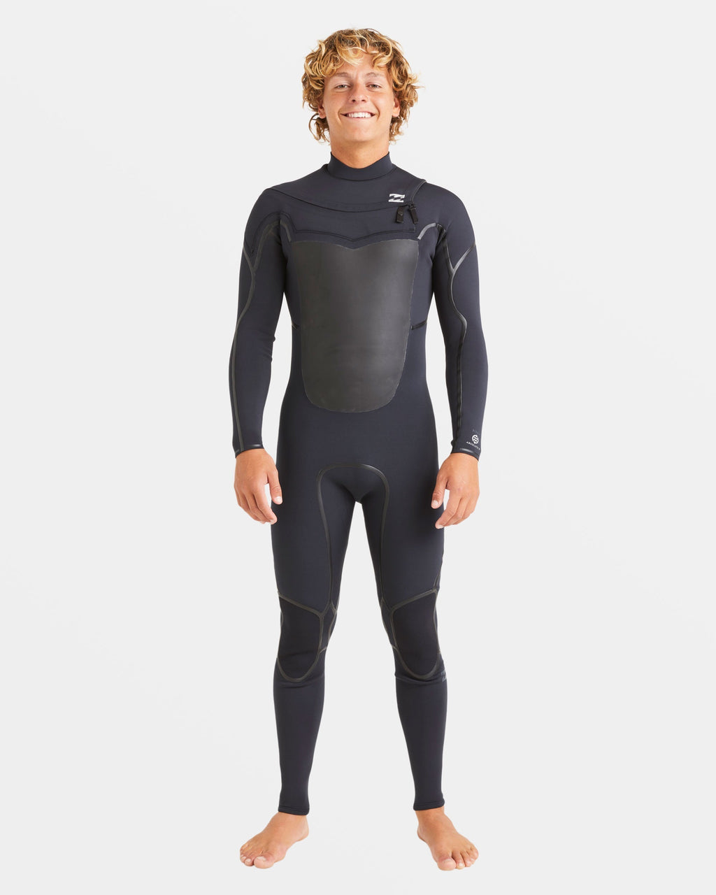 Billabong 3/2mm Absolute Natural+ Upcycler Liquid Seal Chest Zip Wetsuit - Black