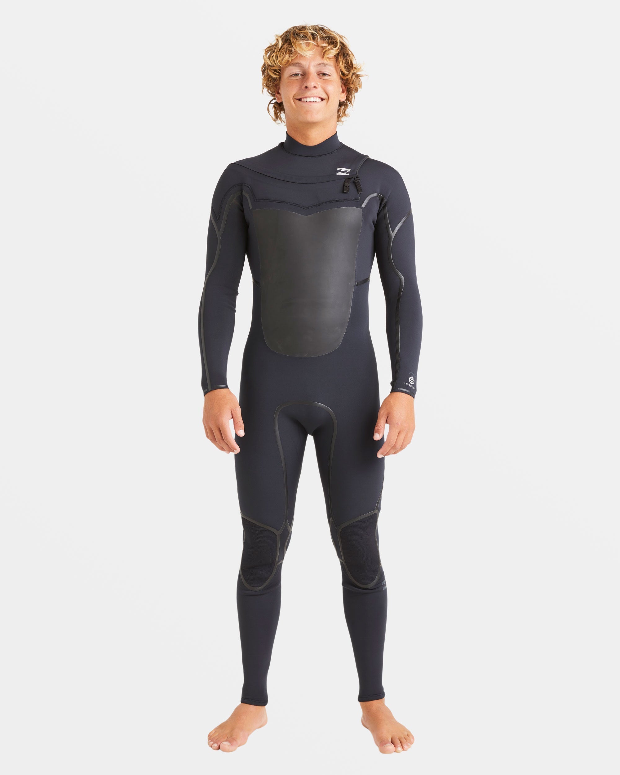 Billabong 3/2mm Absolute Natural+ Upcycler Liquid Seal Chest Zip Wetsuit - Black