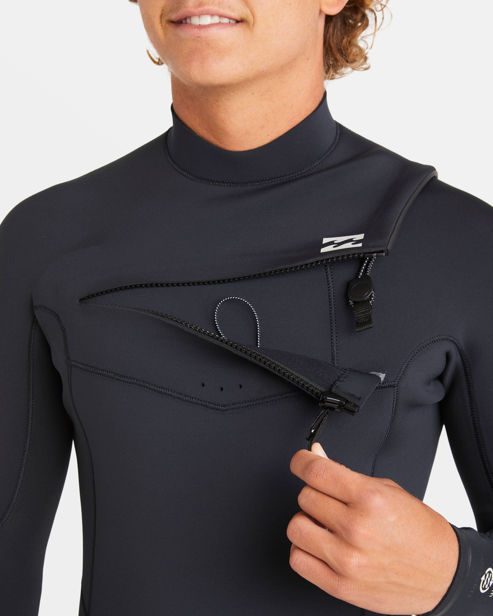 Billabong 3/2mm Absolute Natural Upcycler GBS Chest Zip Wetsuit - Black