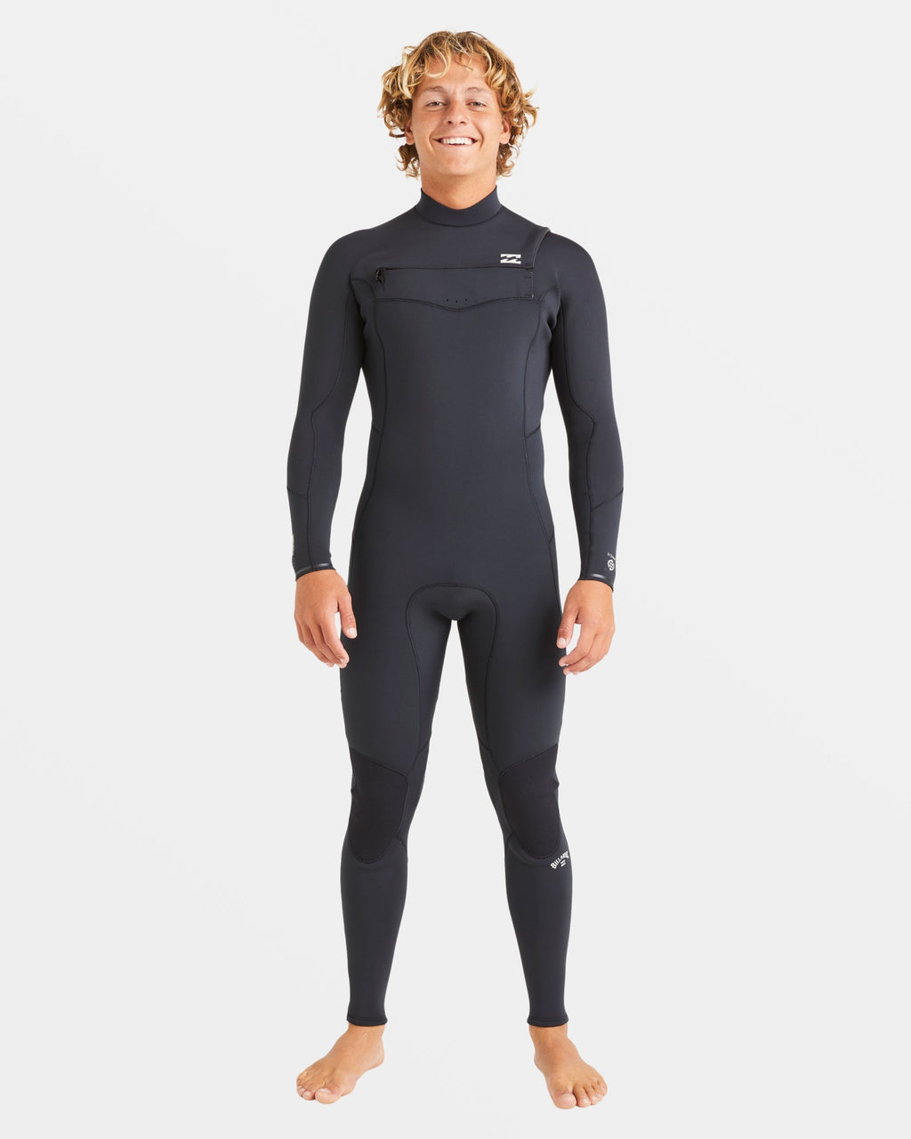 Billabong 4/3mm Absolute Natural Upcycler GBS Chest Zip Wetsuit - Black