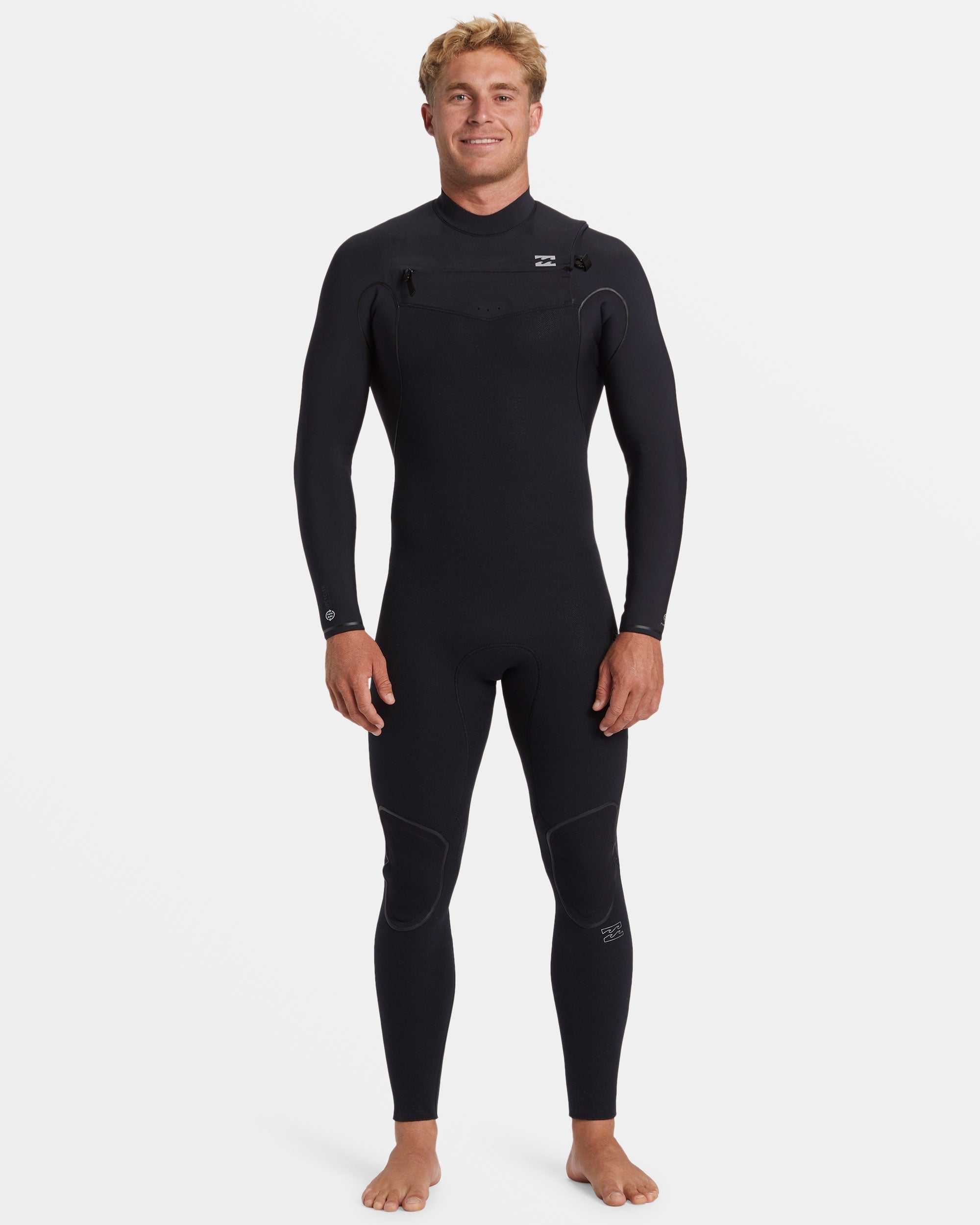 Billabong 3/2mm Furnace Natural Upcycler GBS Chest Zip Wetsuit - Black