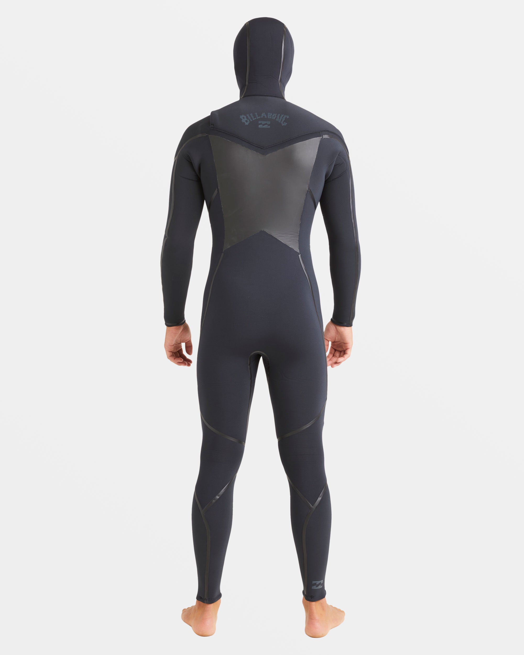 Billabong 5/4mm Absolute Natural+ Upcycler Welded Chest Zip Hooded Wetsuit - Black