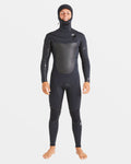 Billabong 5/4mm Absolute Natural+ Upcycler Welded Chest Zip Hooded Wetsuit - Black