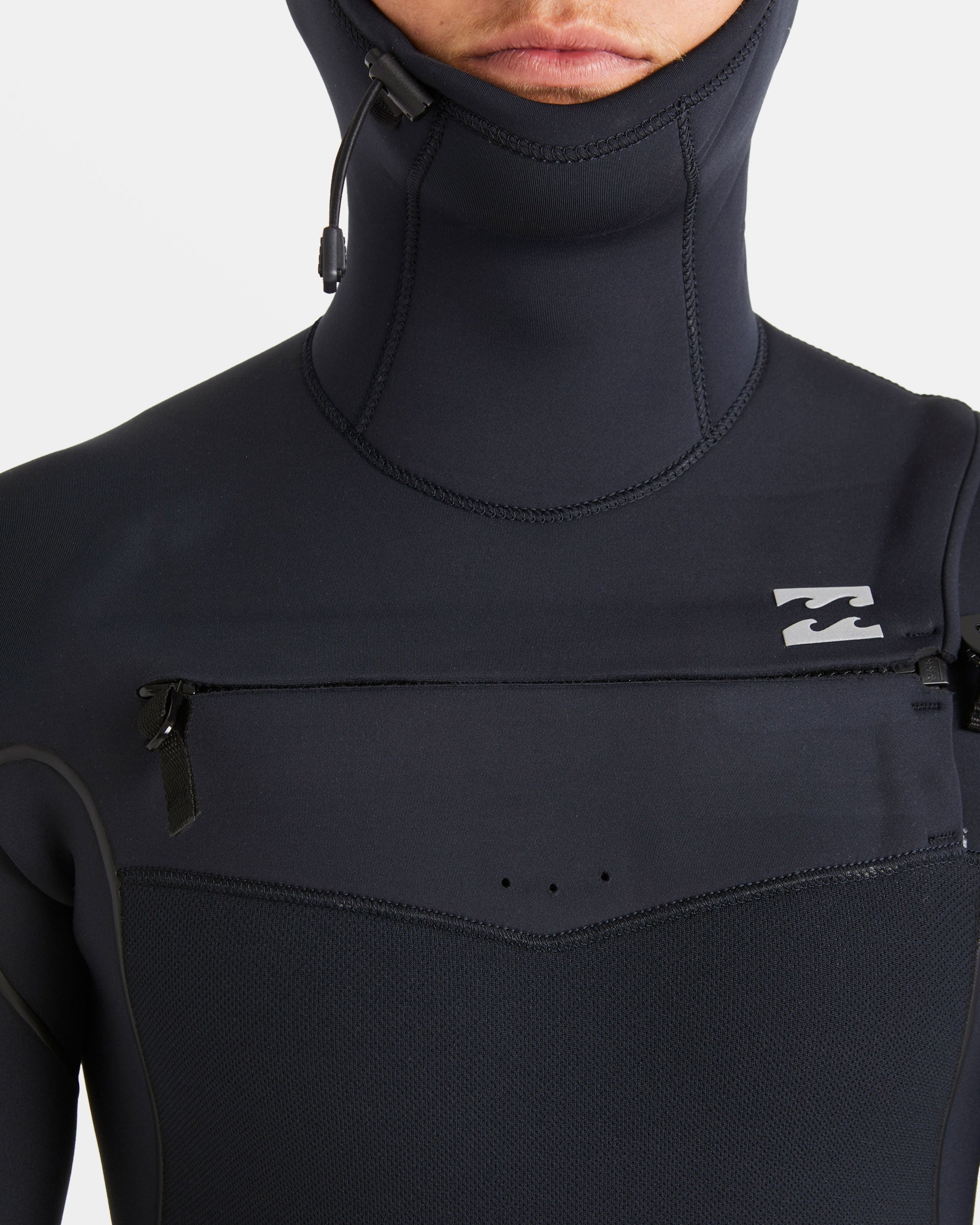 Billabong 6/5mm Furnace Natural Upcycler Welded Chest Zip Wetsuit - Black