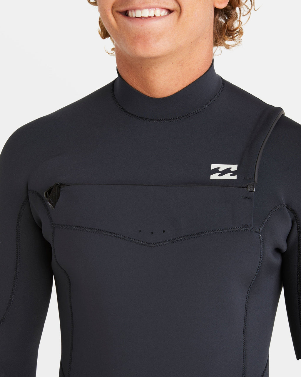 Billabong 2/2mm Absolute Natural Upcycler GBS Chest Zip Long Sleeve Springsuit - Black