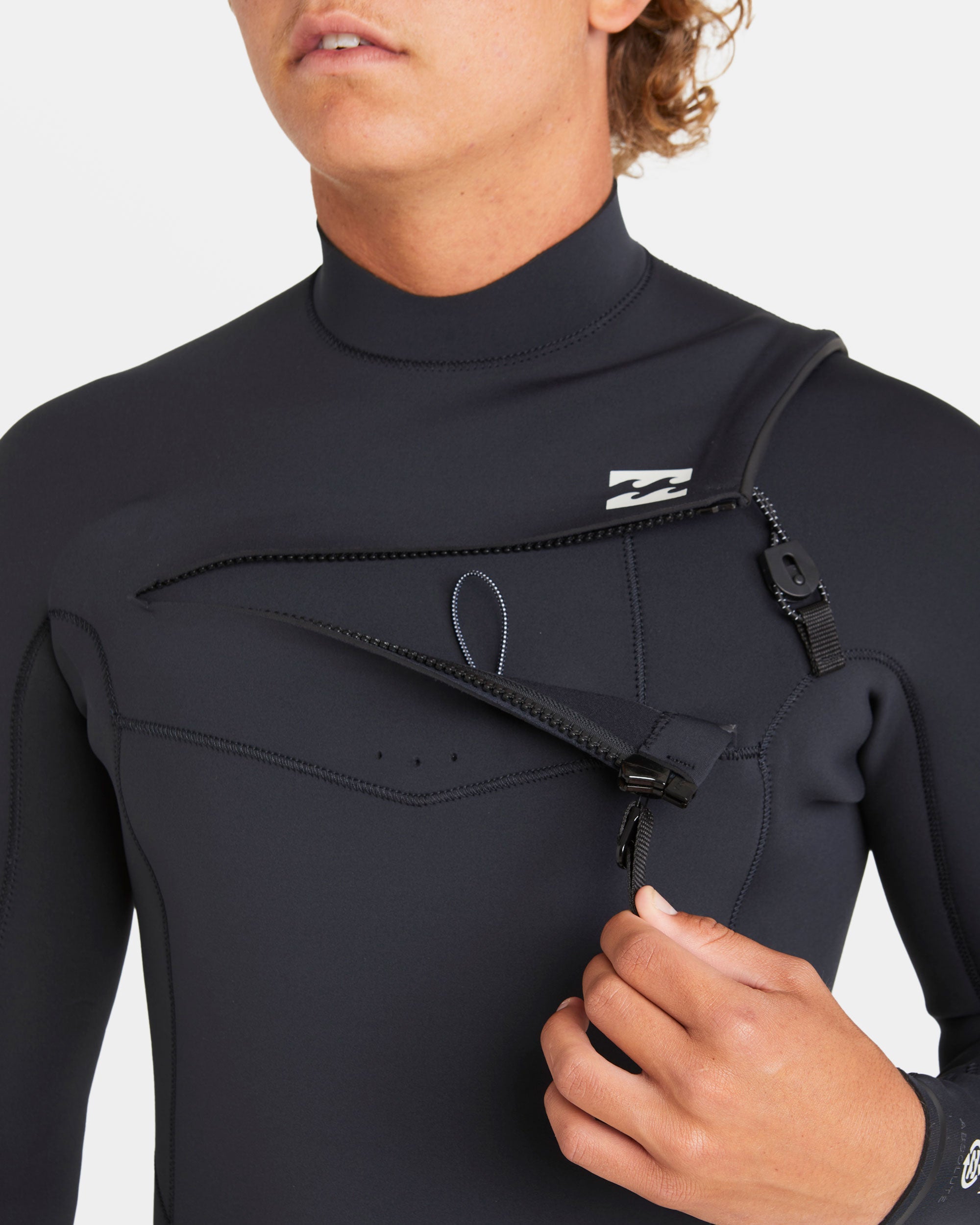 Billabong 2/2mm Absolute Natural Upcycler GBS Chest Zip Long Sleeve Springsuit - Black