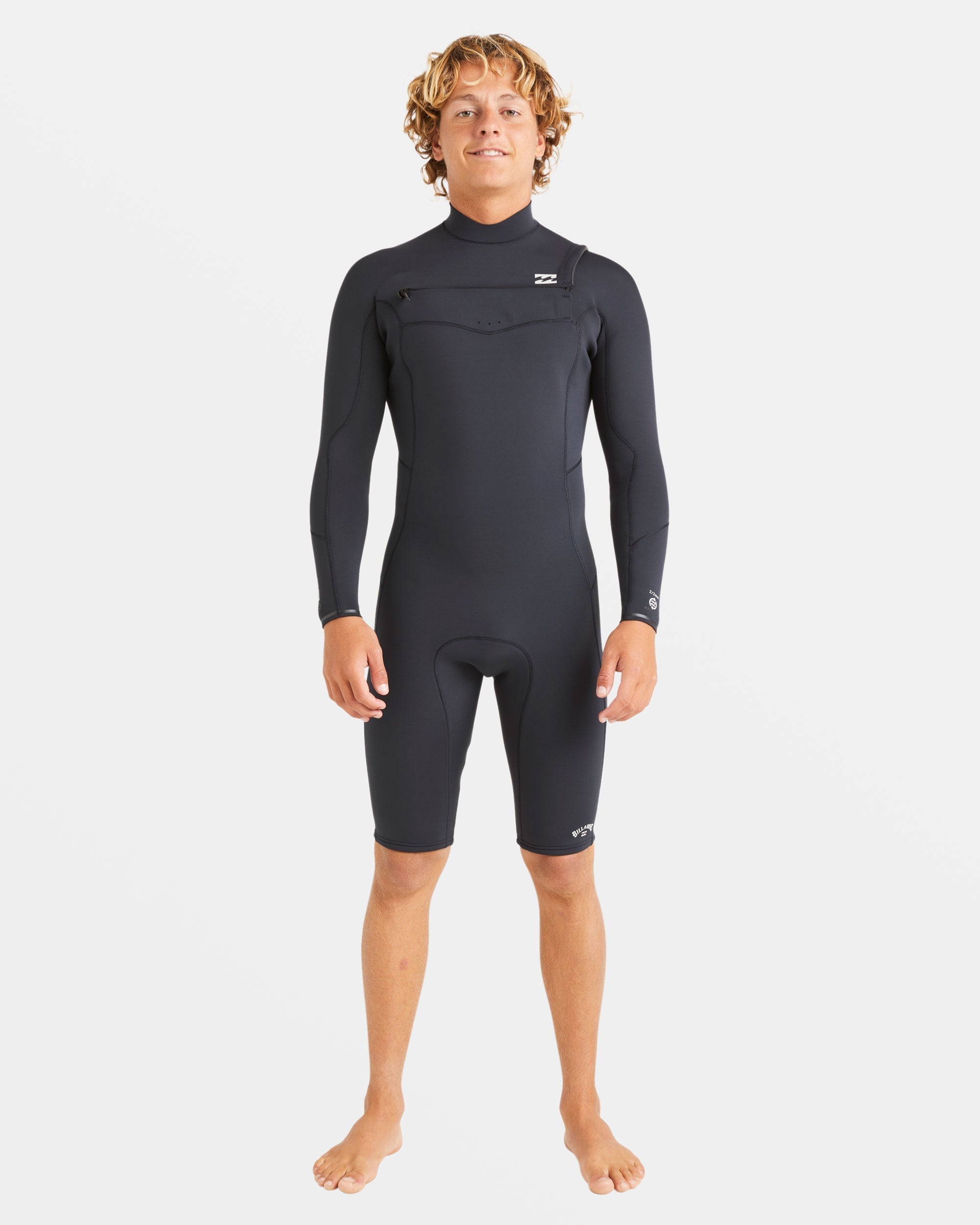 Billabong 2/2mm Absolute Natural Upcycler GBS Chest Zip Long Sleeve Springsuit - Black