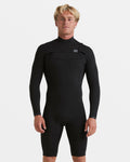 Billabong 2/2mm Revolution Natural Upcycler GBS Chest Zip Long Sleeve Springsuit - Black