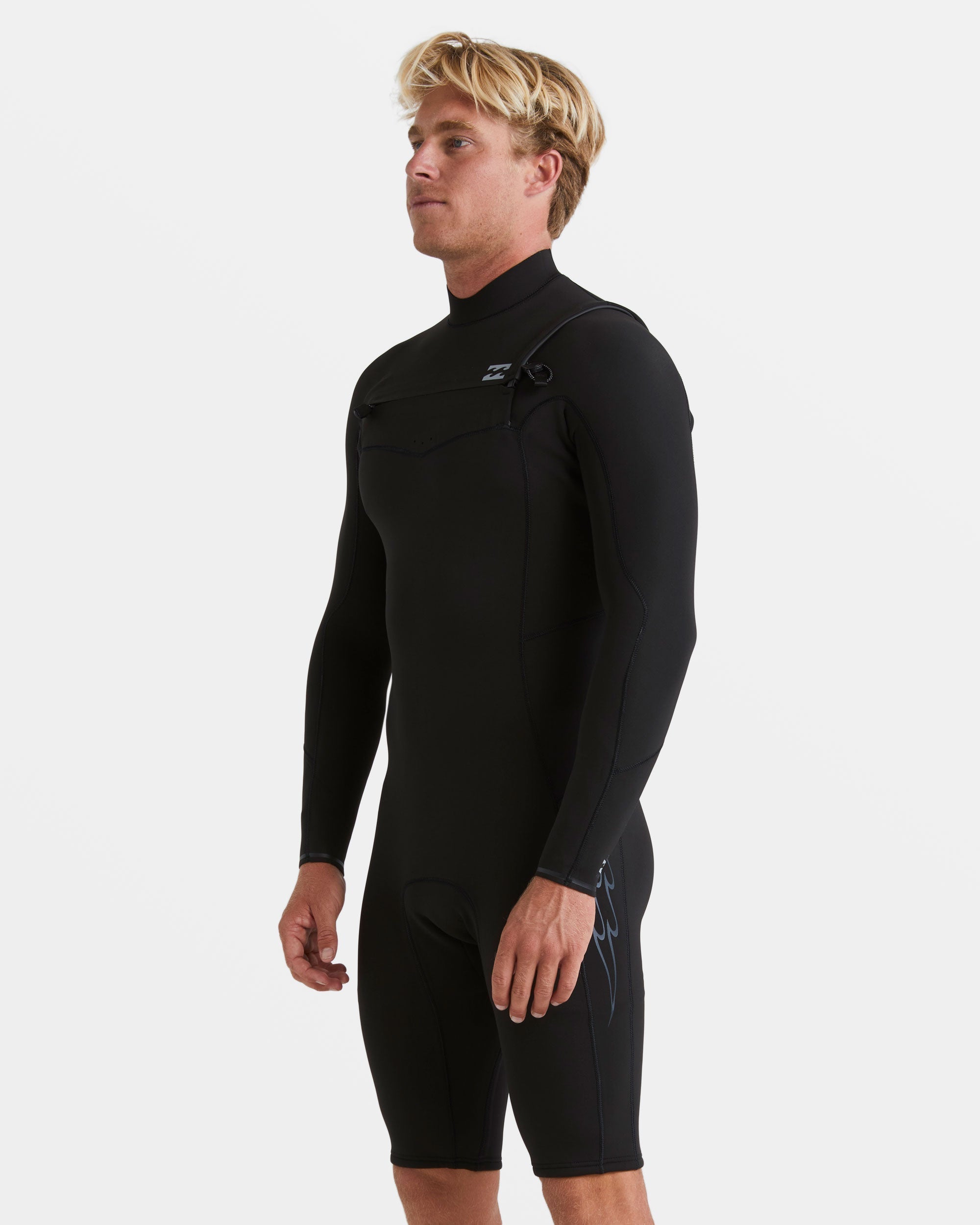 Billabong 2/2mm Revolution Natural Upcycler GBS Chest Zip Long Sleeve Springsuit - Black