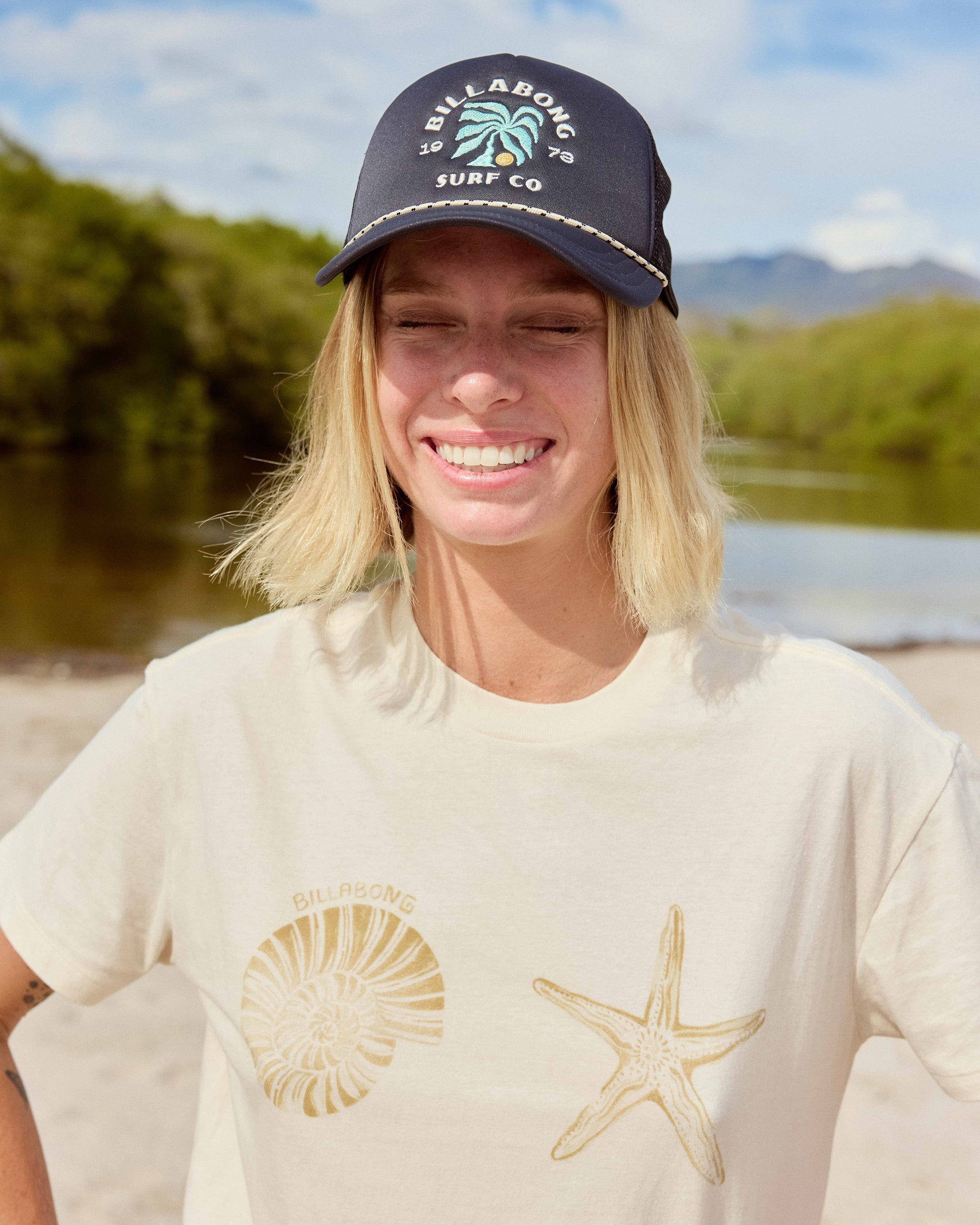 Billabong In Front Of Me Short Sleeve Knit T-Shirt - White Cap