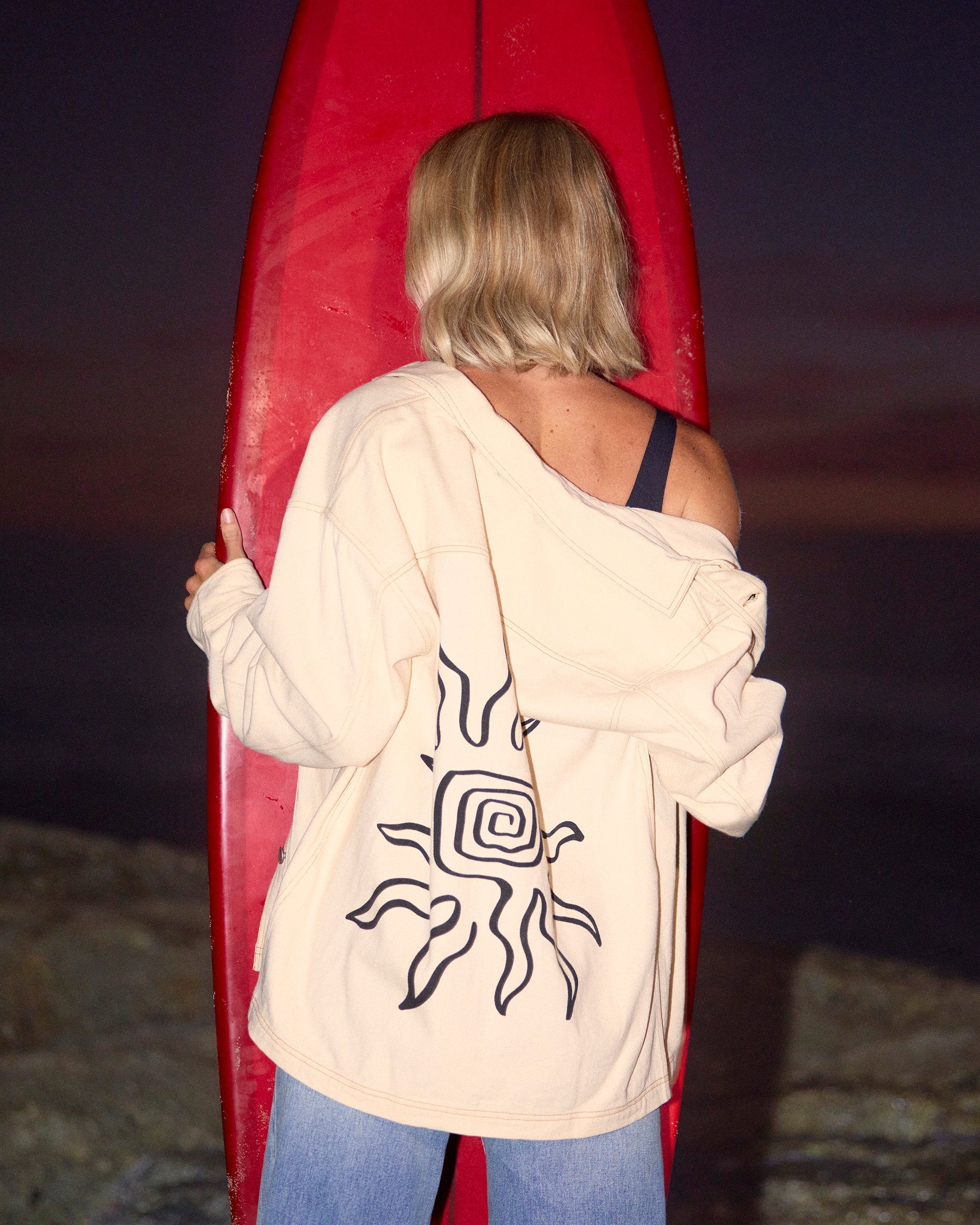 Billabong Laura Twill Shacket - Antique White