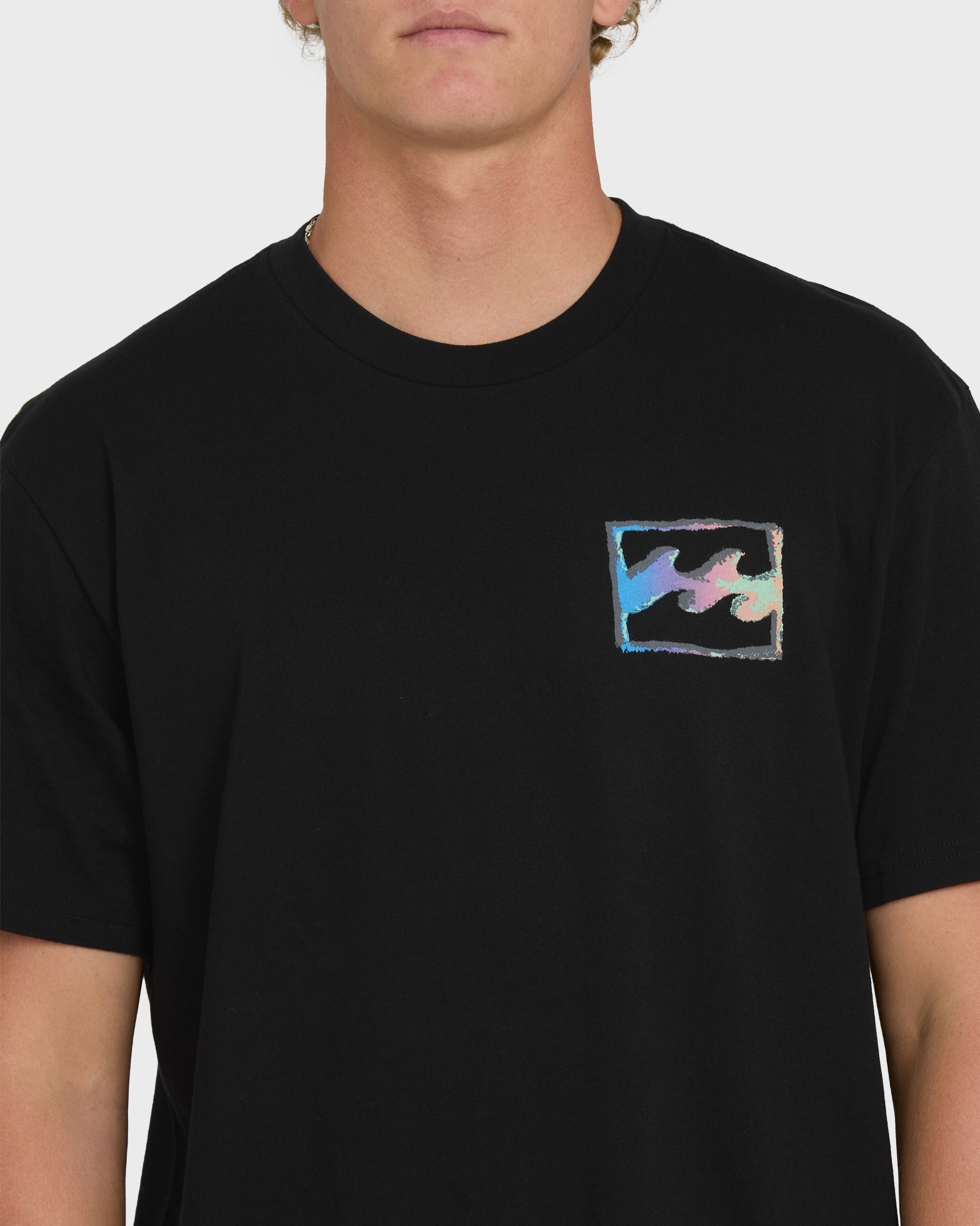 Billabong Crayon Wave Premium Short Sleeve T-Shirt - Black