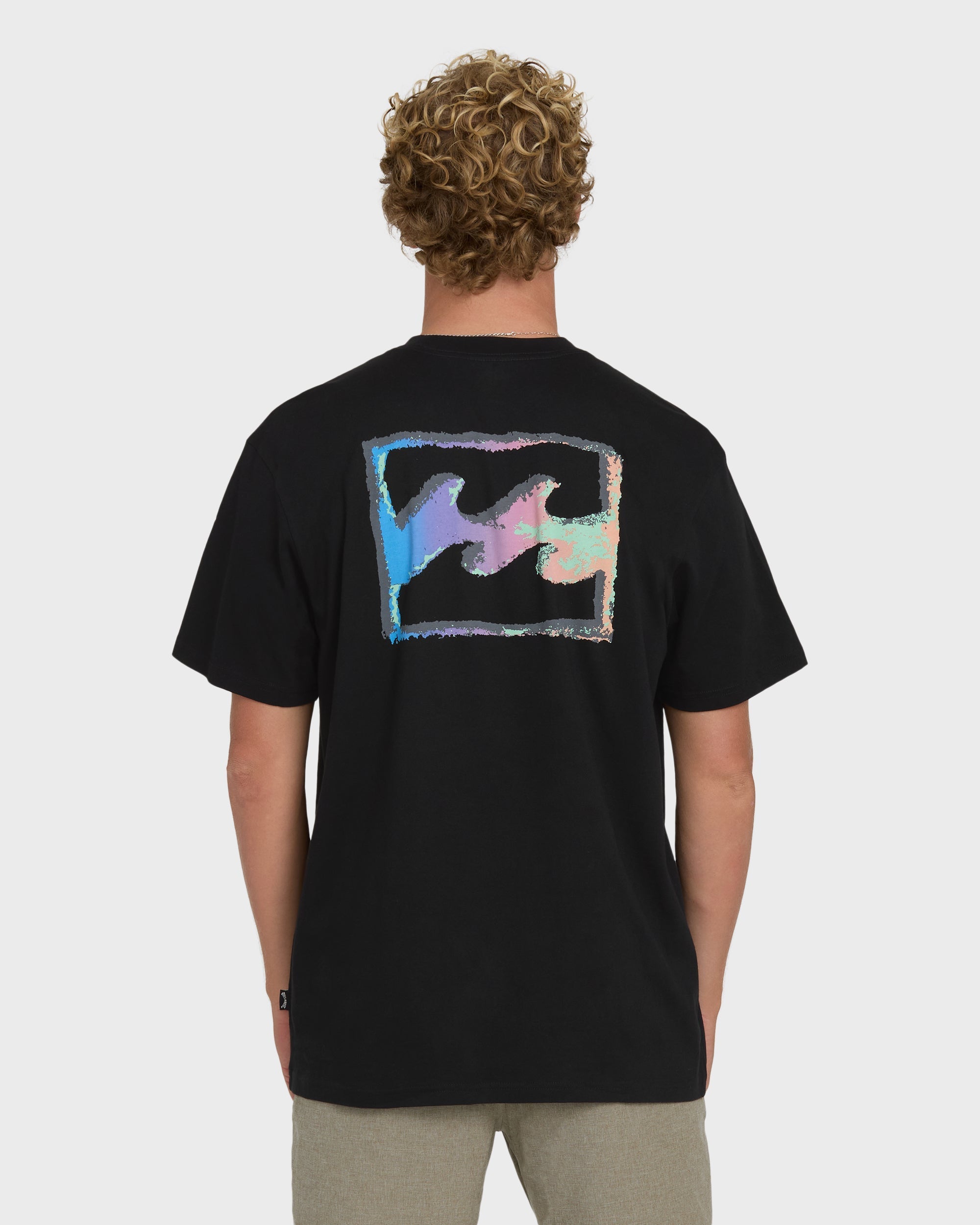 Billabong Crayon Wave Premium Short Sleeve T-Shirt - Black