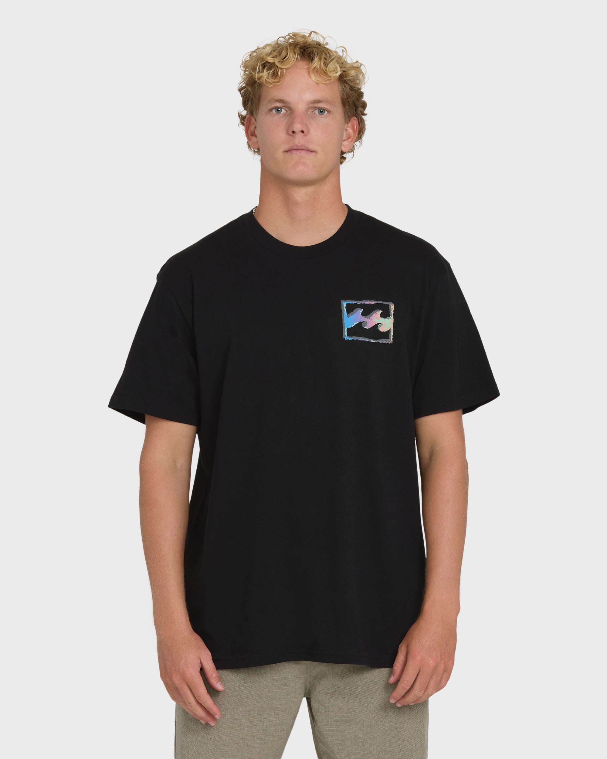 Billabong Crayon Wave Premium Short Sleeve T-Shirt - Black