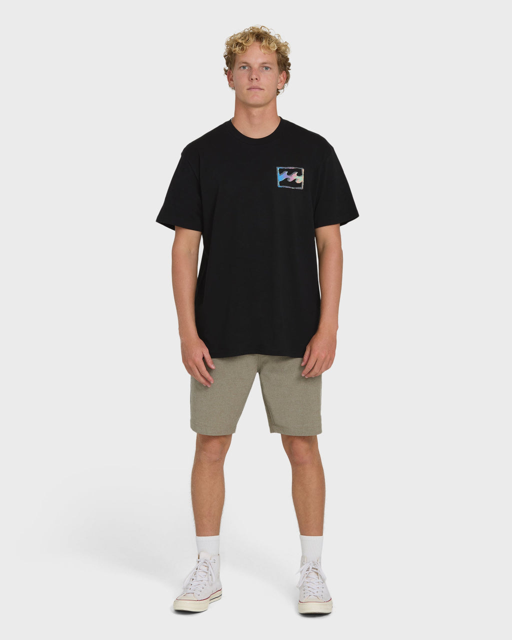 Billabong Crayon Wave Premium Short Sleeve T-Shirt - Black