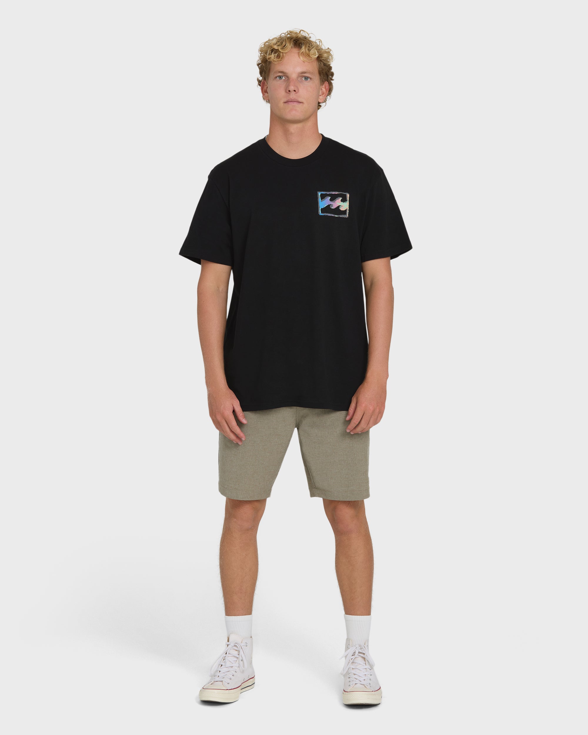 Billabong Crayon Wave Premium Short Sleeve T-Shirt - Black