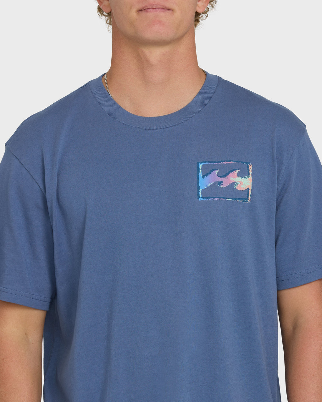 Billabong Crayon Wave Premium Short Sleeve T-Shirt - Blue Horizon