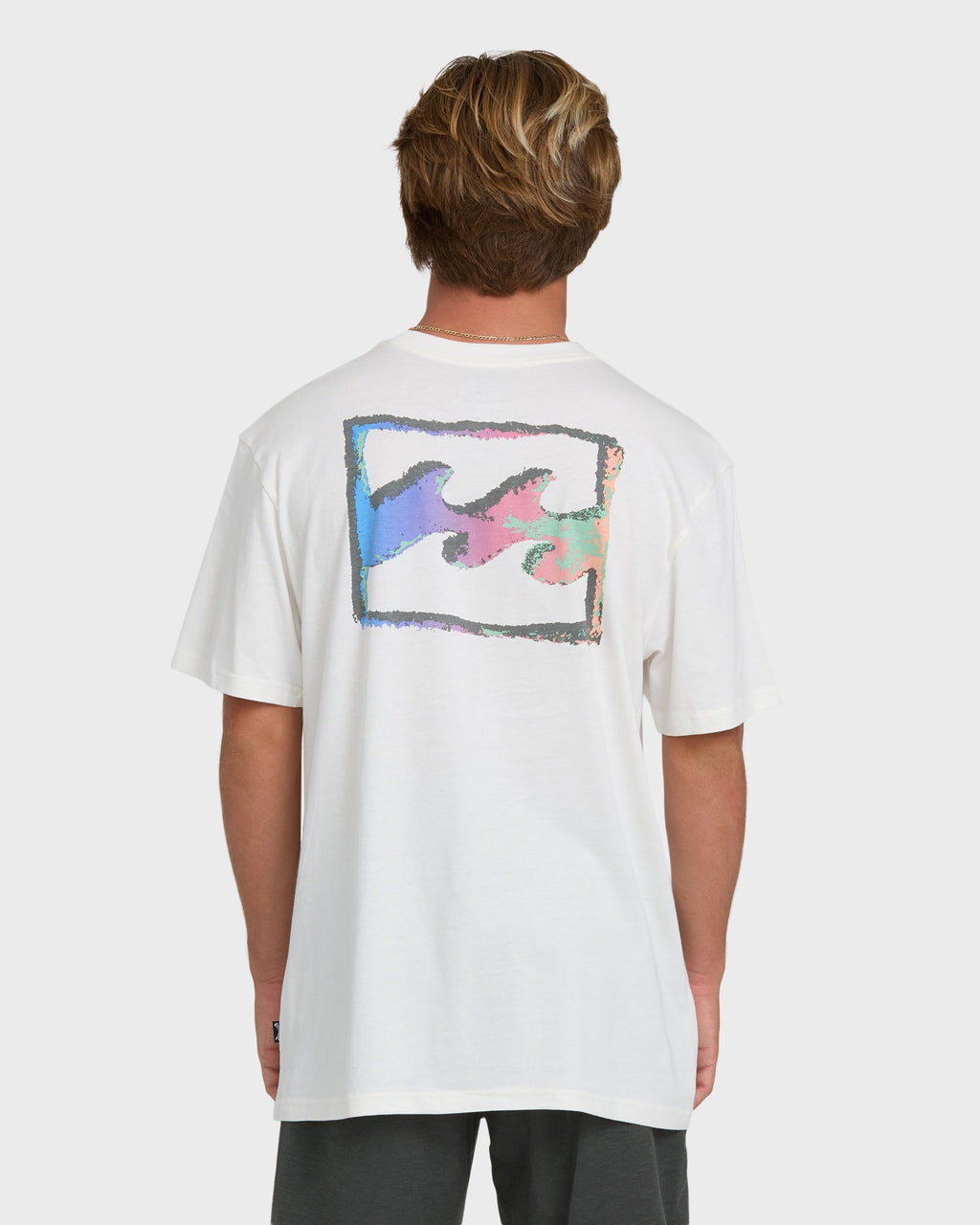 Billabong Crayon Wave Premium Short Sleeve T-Shirt - Off White