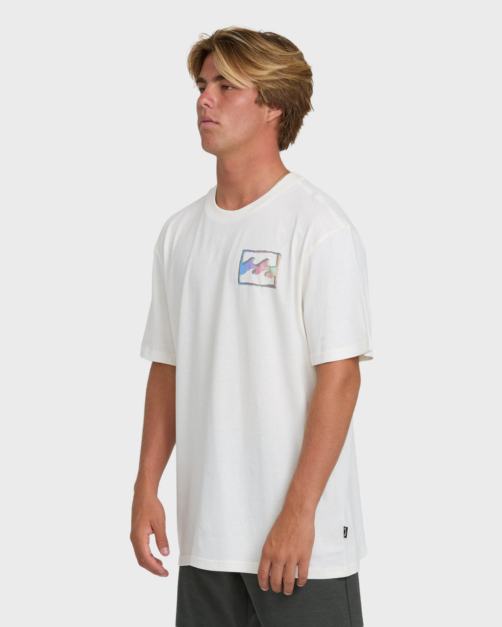 Billabong Crayon Wave Premium Short Sleeve T-Shirt - Off White