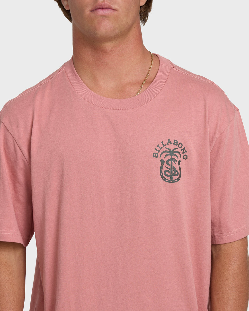 Billabong Forge Premium Short Sleeve Cotton T-Shirt - Ash Rose