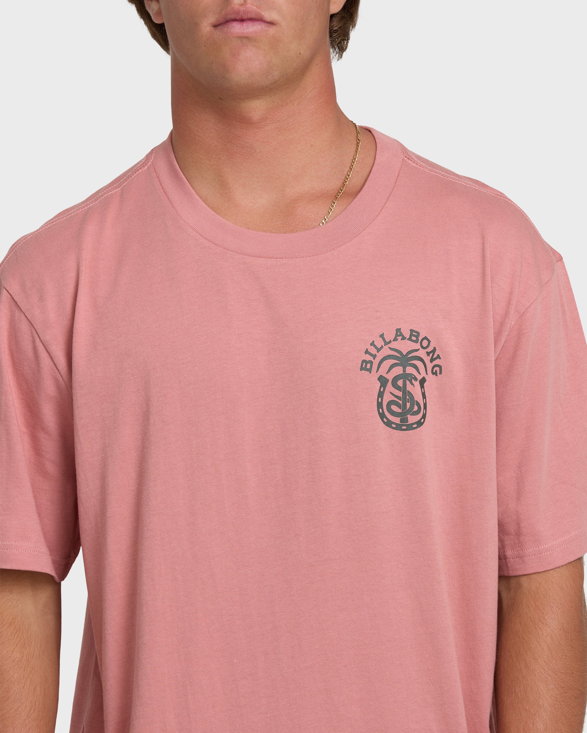Billabong Forge Premium Short Sleeve Cotton T-Shirt - Ash Rose