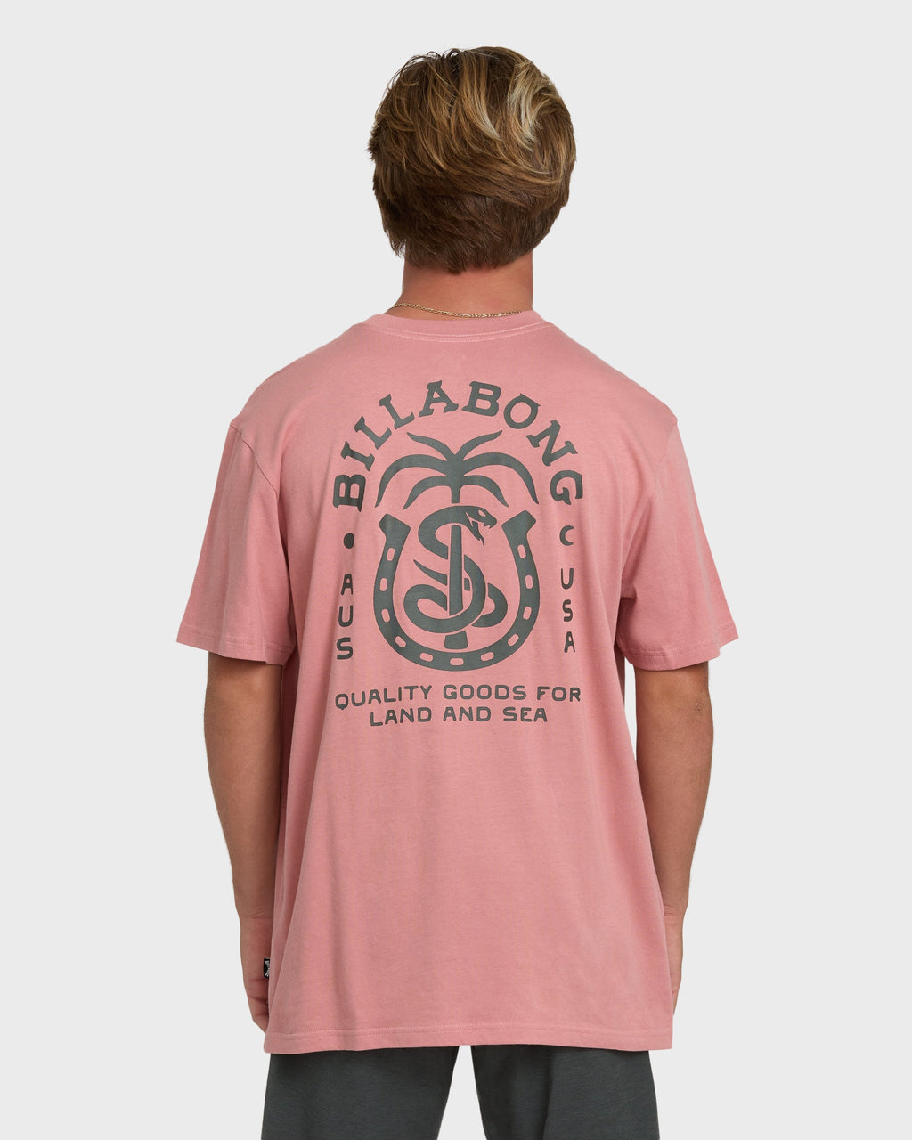 Billabong Forge Premium Short Sleeve Cotton T-Shirt - Ash Rose