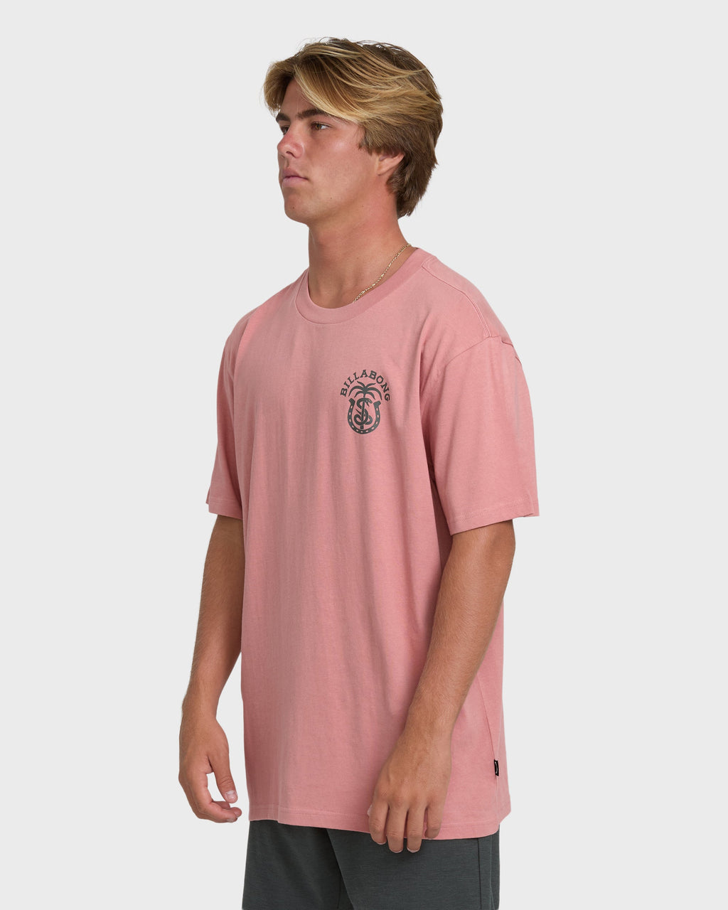 Billabong Forge Premium Short Sleeve Cotton T-Shirt - Ash Rose