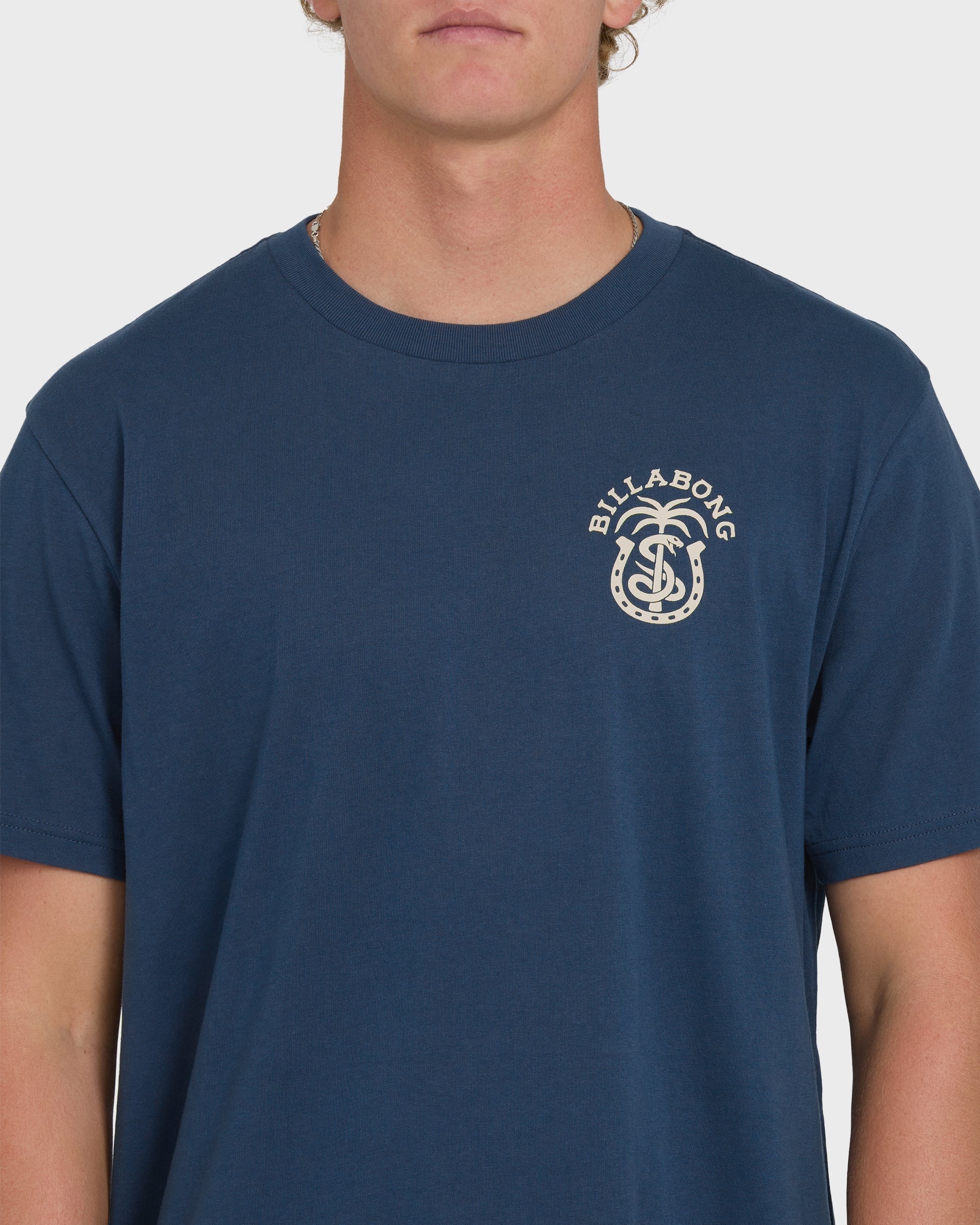 Billabong Forge Premium Short Sleeve Cotton T-Shirt - Dark Denim