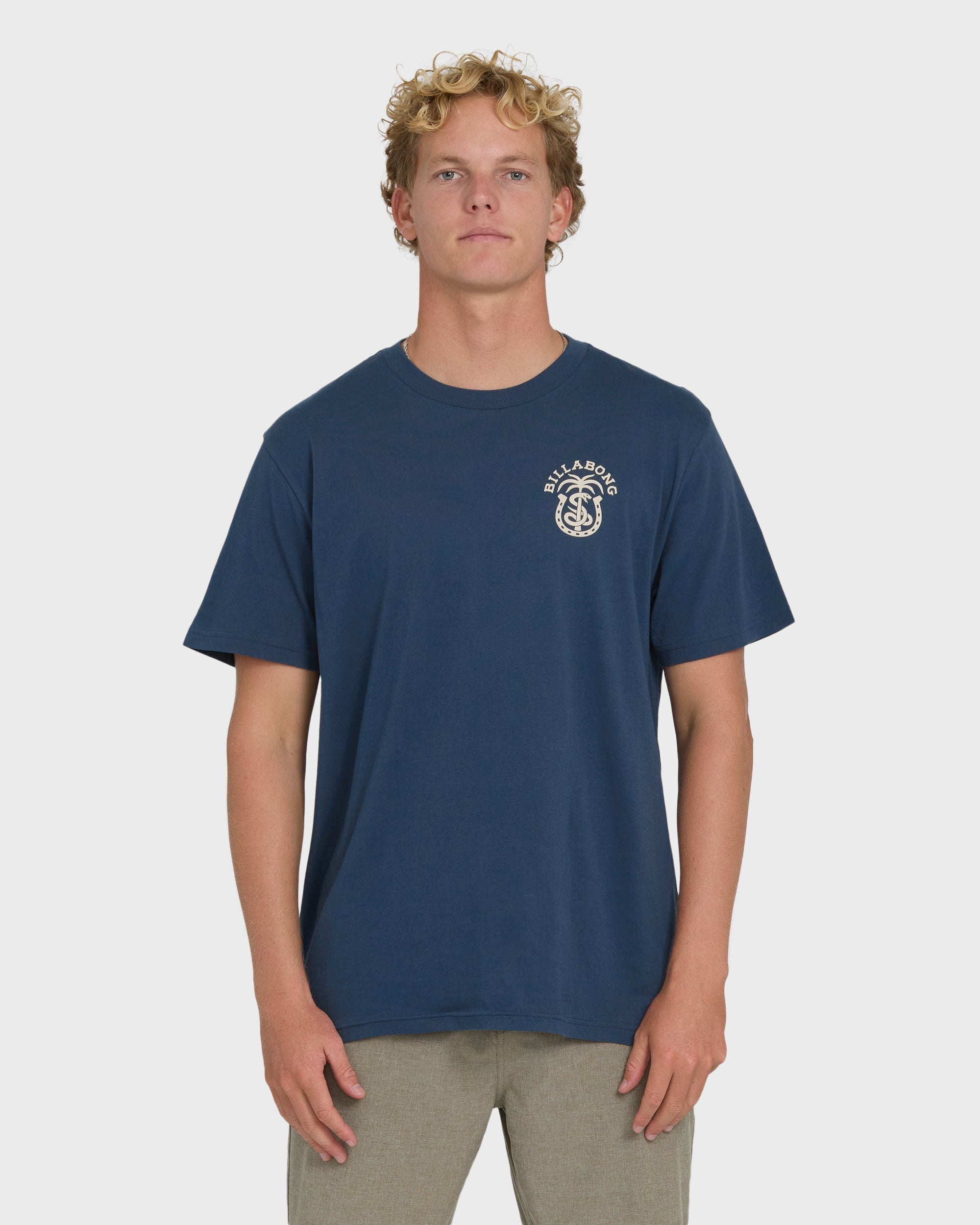 Billabong Forge Premium Short Sleeve Cotton T-Shirt - Dark Denim