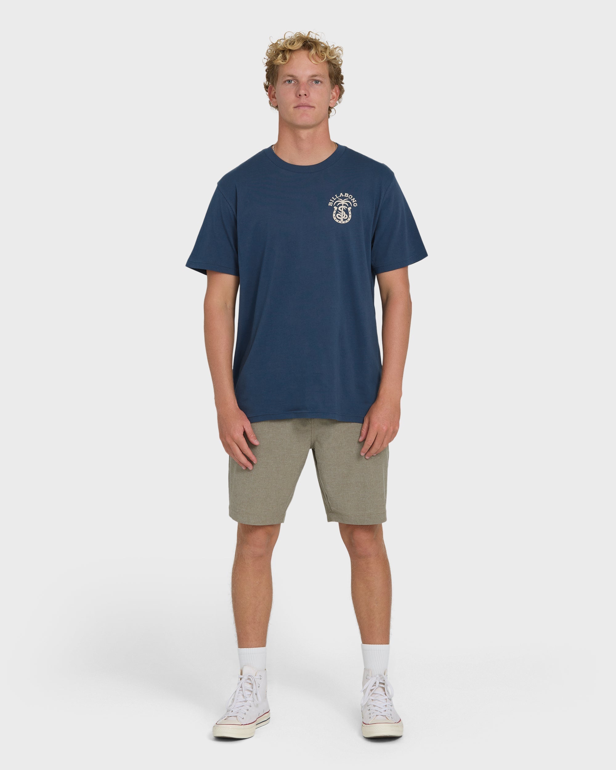 Billabong Forge Premium Short Sleeve Cotton T-Shirt - Dark Denim