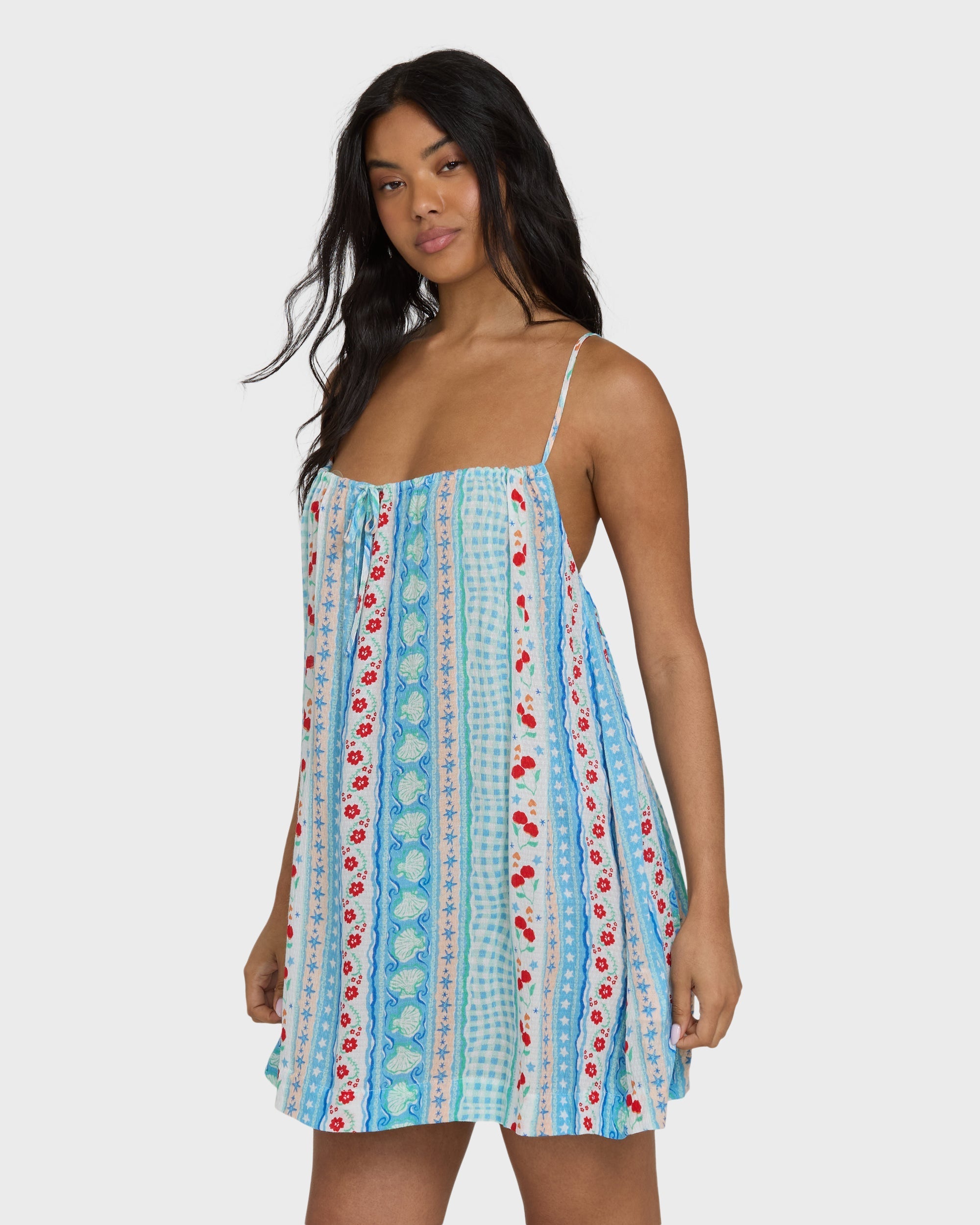 Billabong Beach Song Printed Cover-Up - Dream Blue