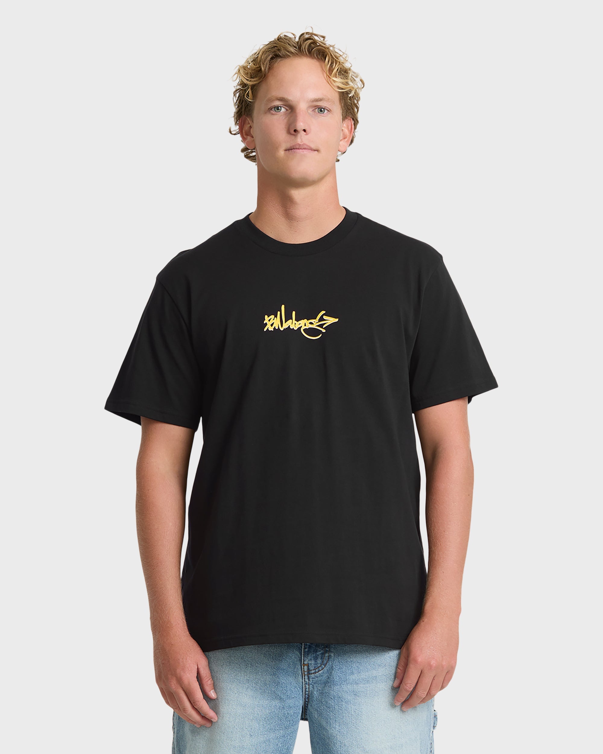 Billabong Occys Point Premium Short Sleeve Cotton T-Shirt - Black