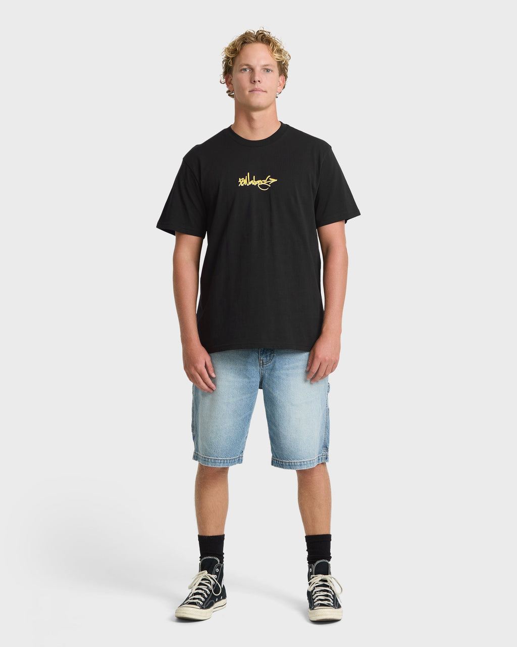 Billabong Occys Point Premium Short Sleeve Cotton T-Shirt - Black