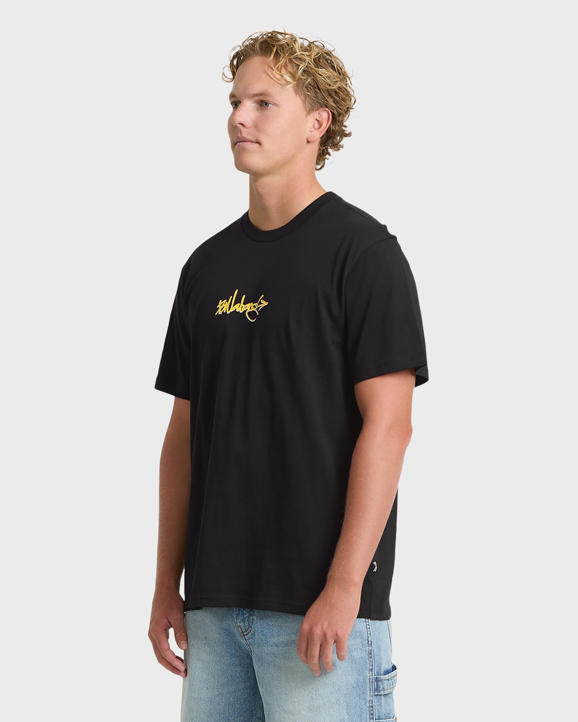 Billabong Occys Point Premium Short Sleeve Cotton T-Shirt - Black