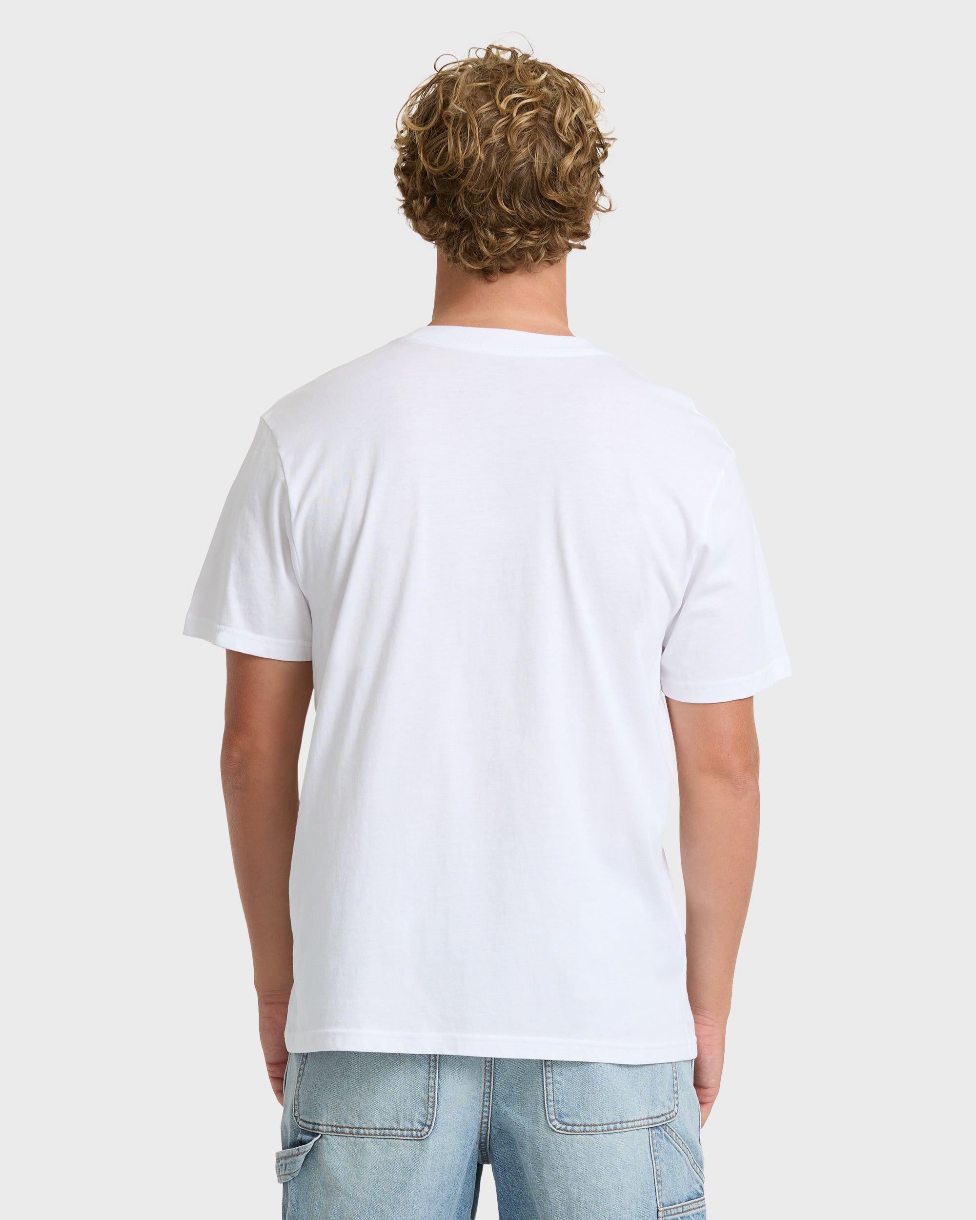 Billabong Occys Point Premium Short Sleeve Cotton T-Shirt - White