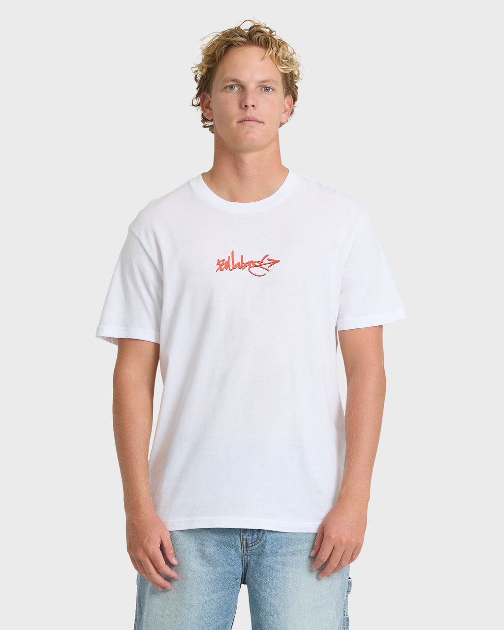 Billabong Occys Point Premium Short Sleeve Cotton T-Shirt - White