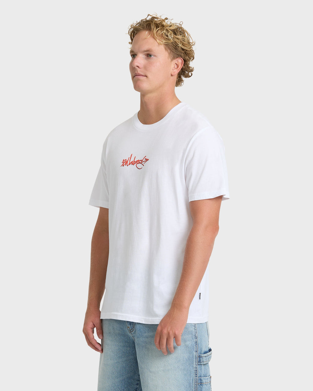 Billabong Occys Point Premium Short Sleeve Cotton T-Shirt - White