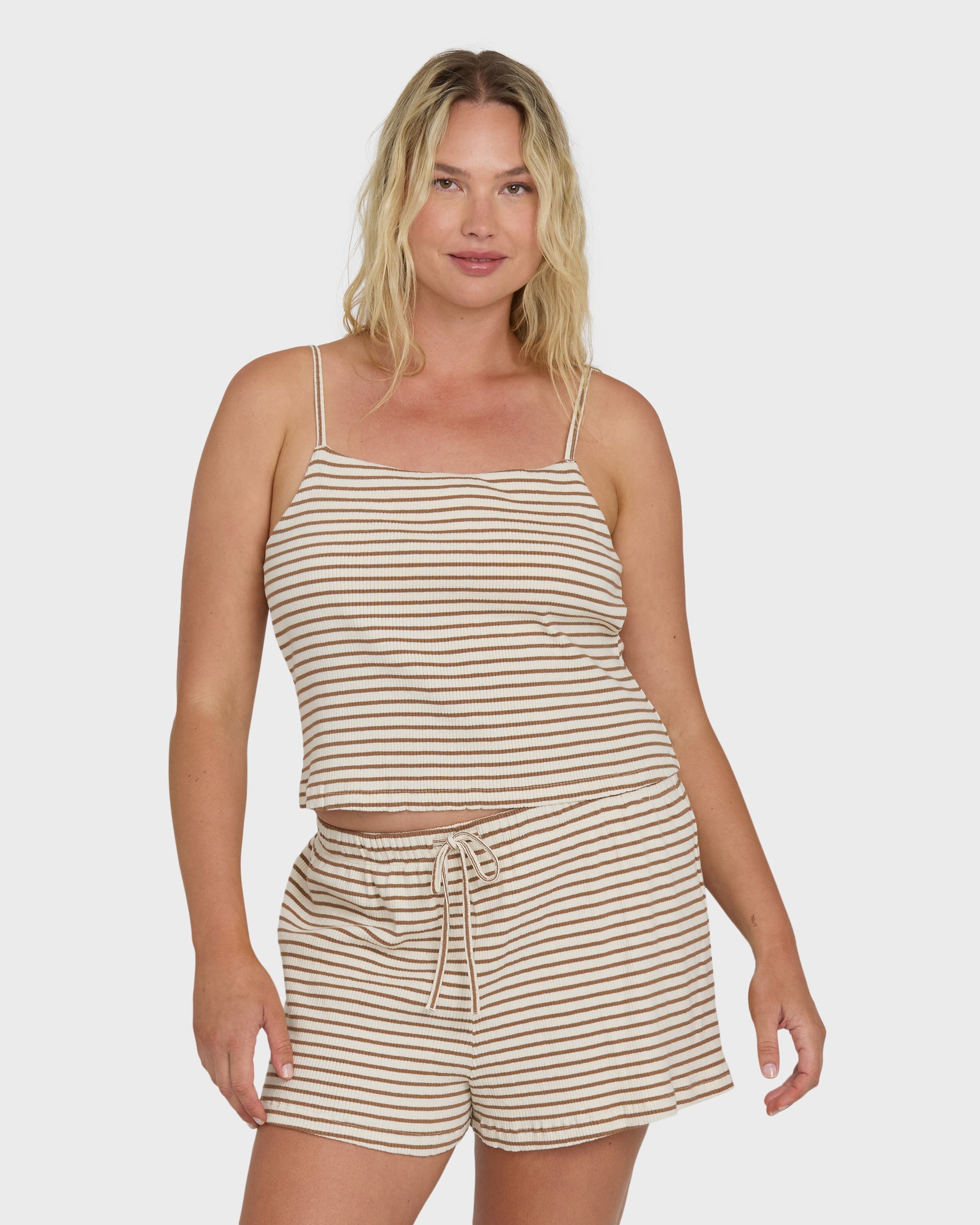 Billabong Easy Livin Tank Top - Brown Stone