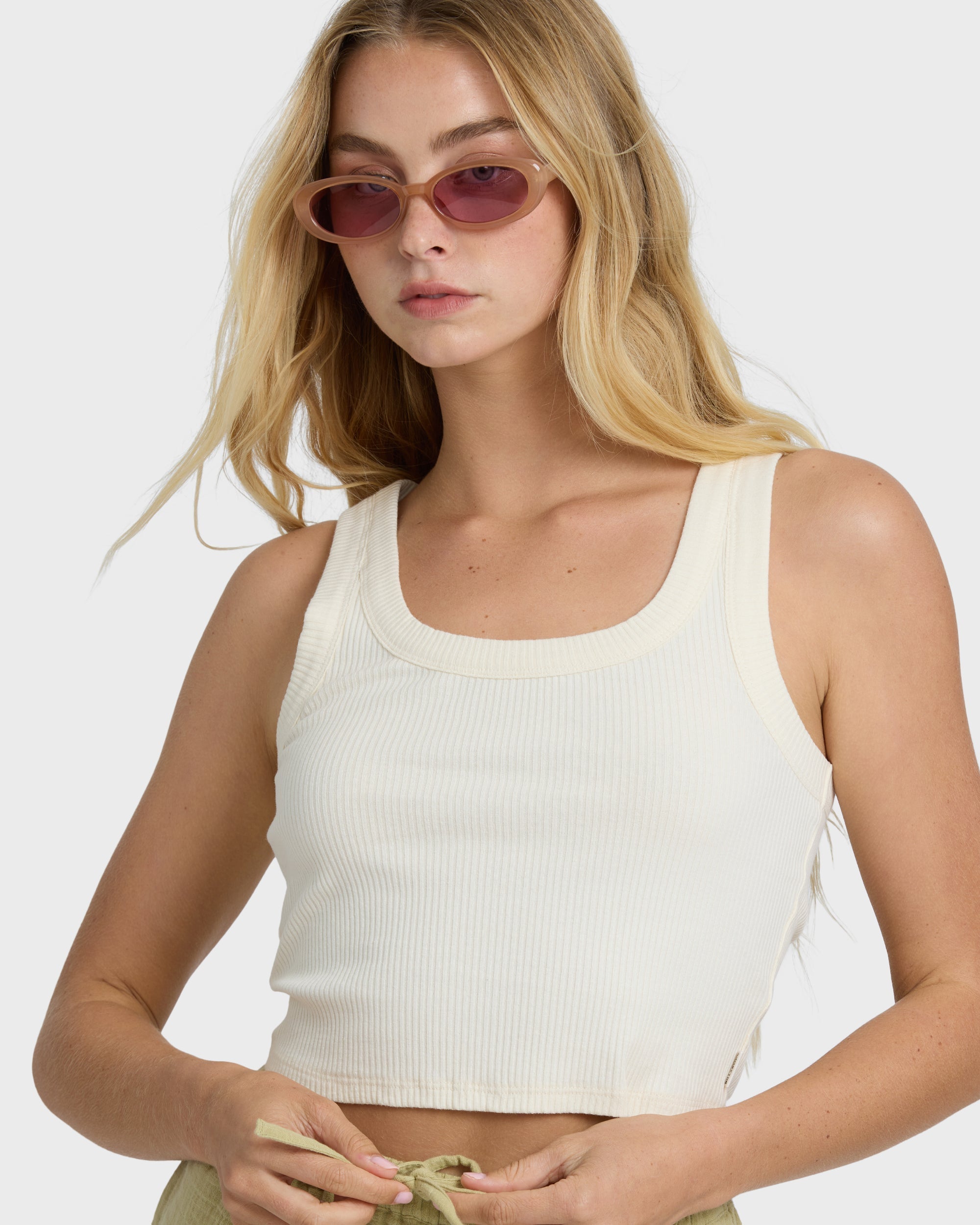 Billabong Rerun Tank Top - White Cap