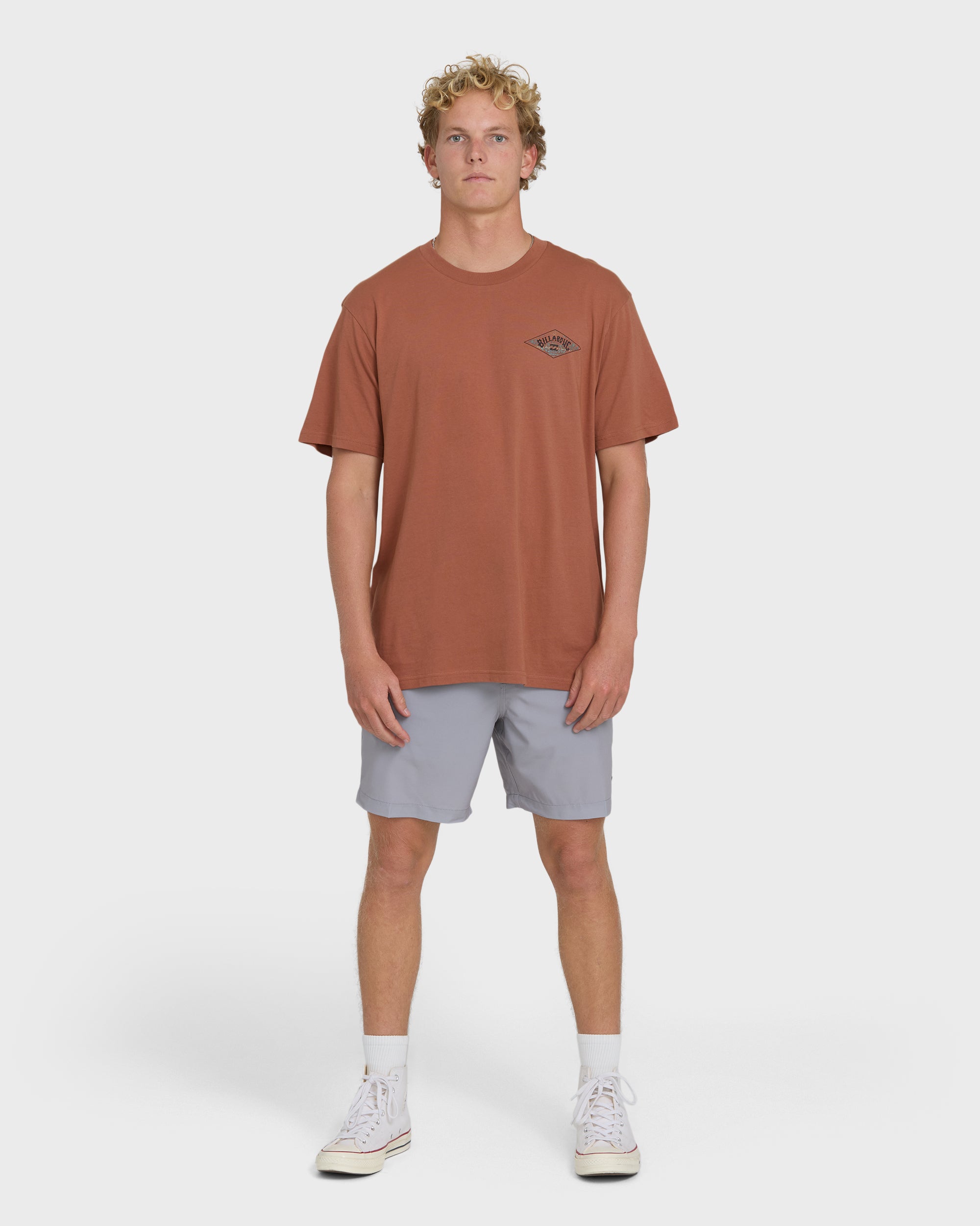 Billabong A/Div Arch Premium Short Sleeve Knit T-Shirt - Cedar Wood